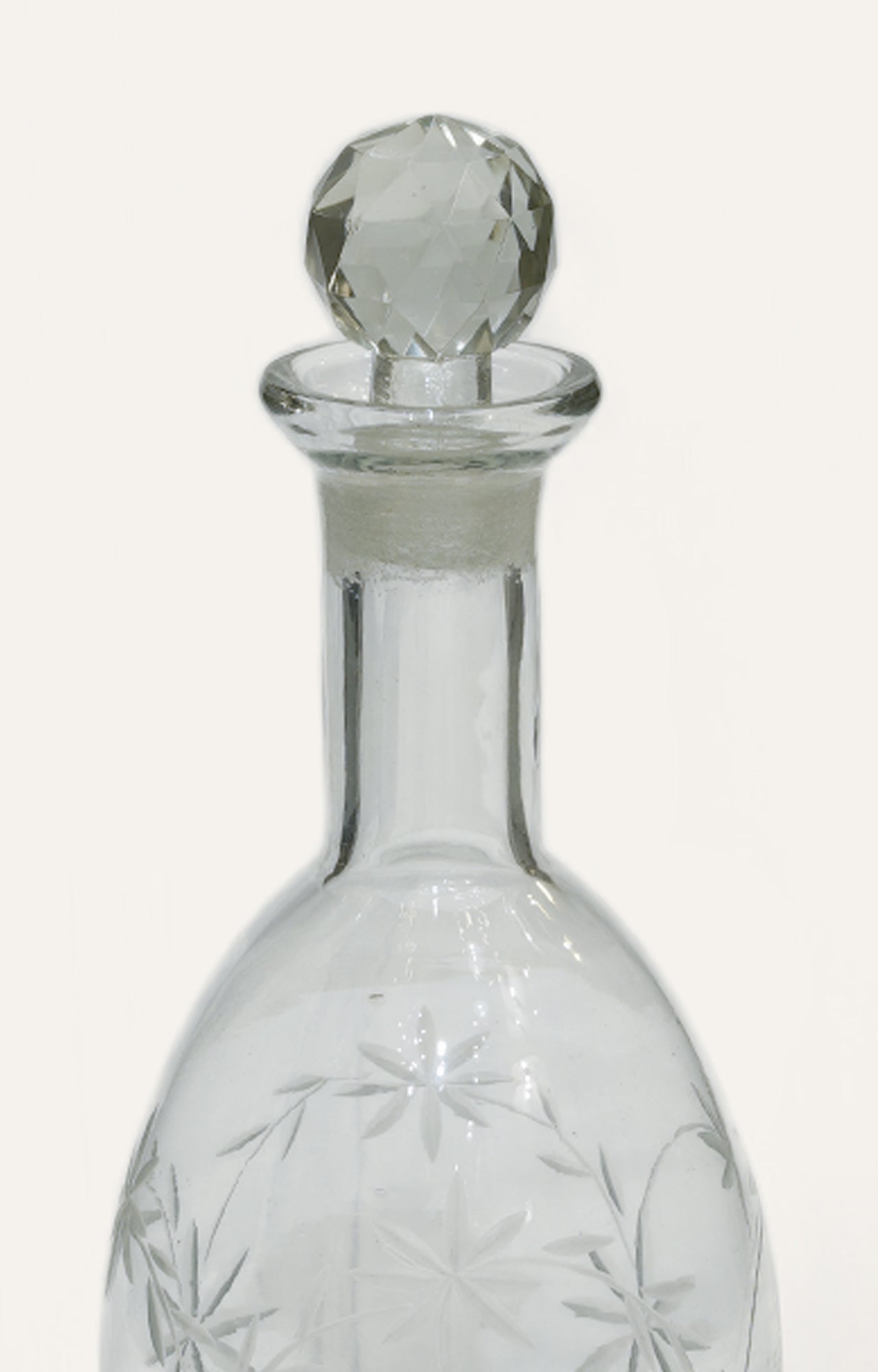 Aegean Elegance Transparent Glass Decanter