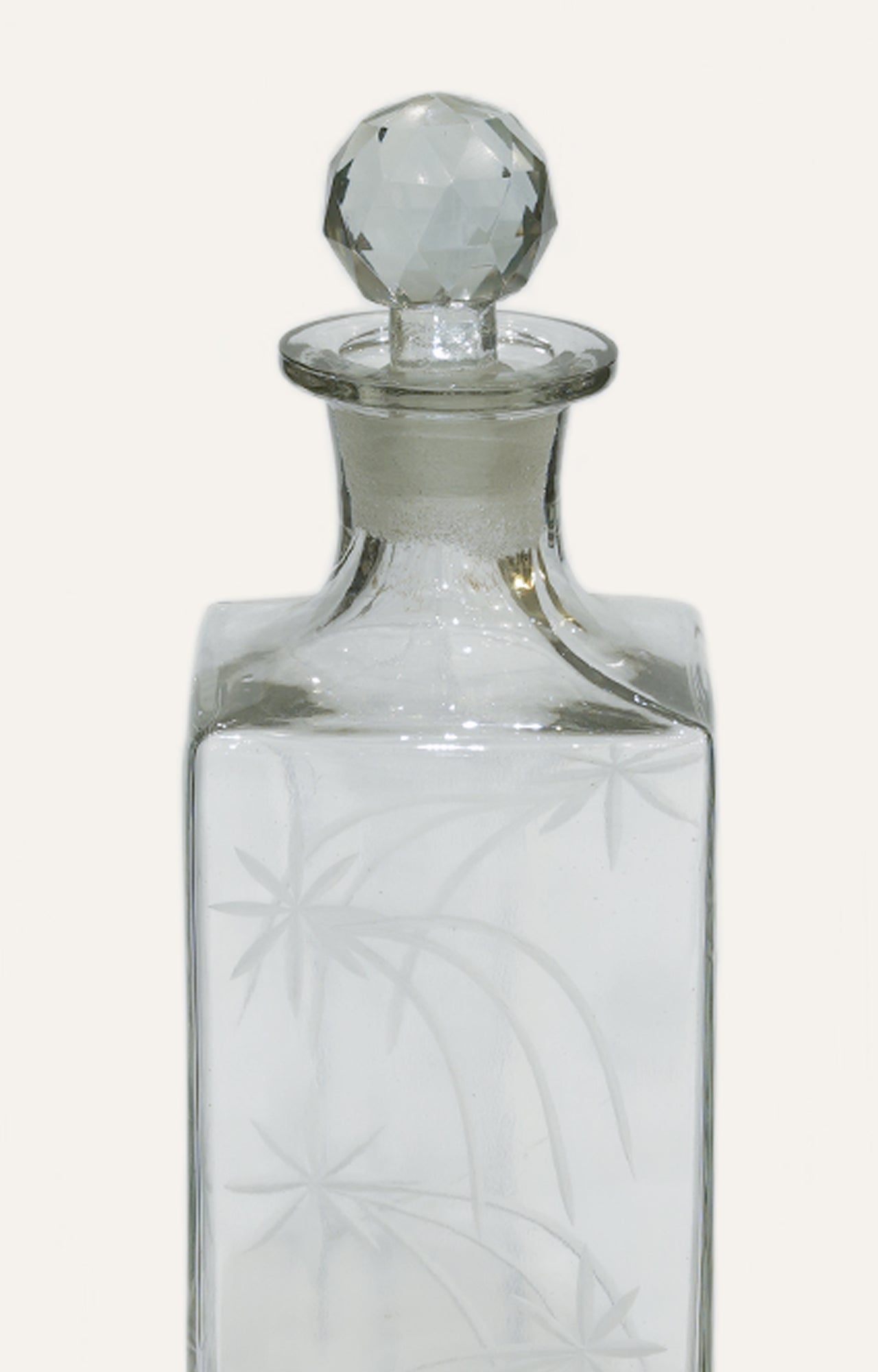 Cressida transparent glass decanter