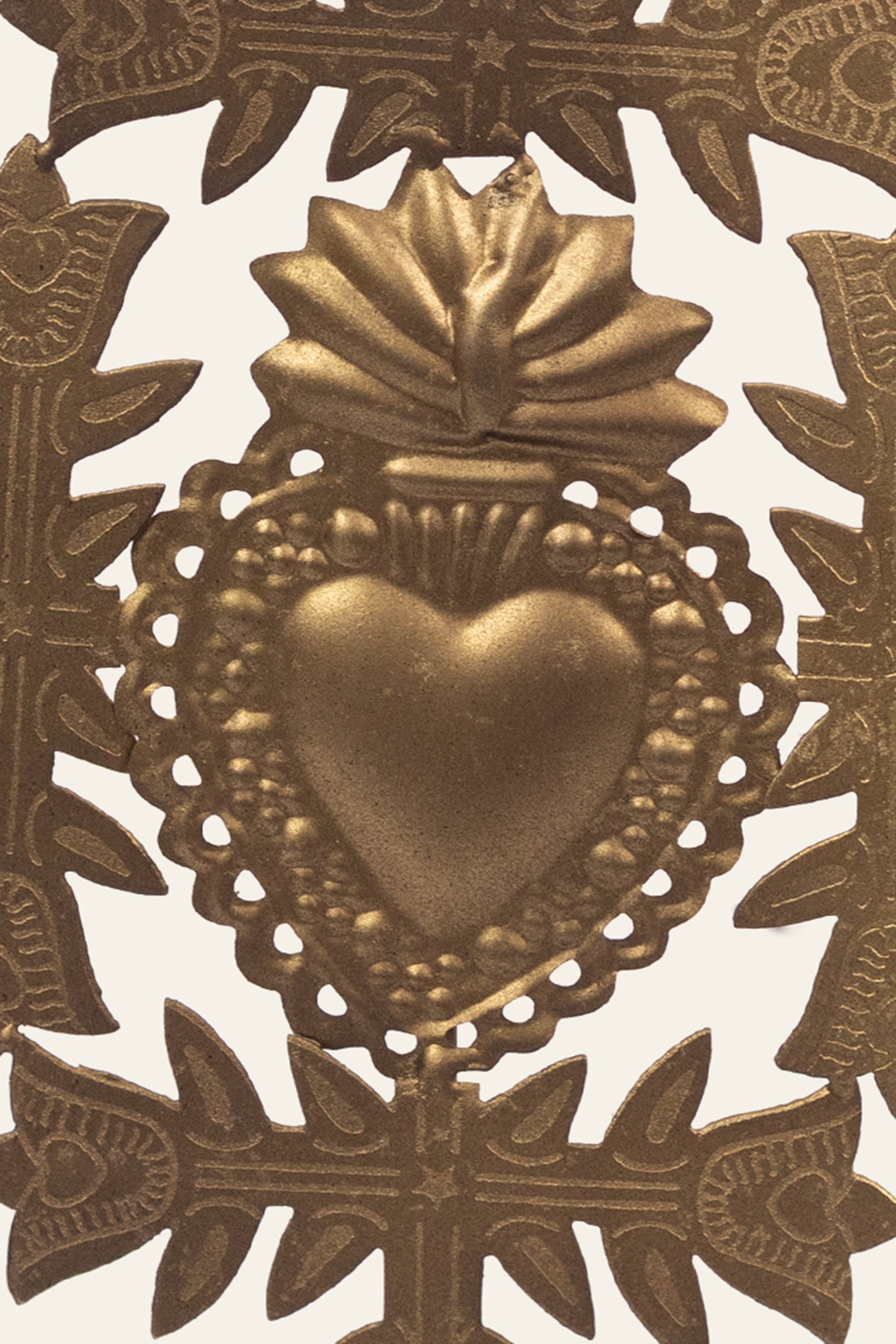 devotional metal heart ornament