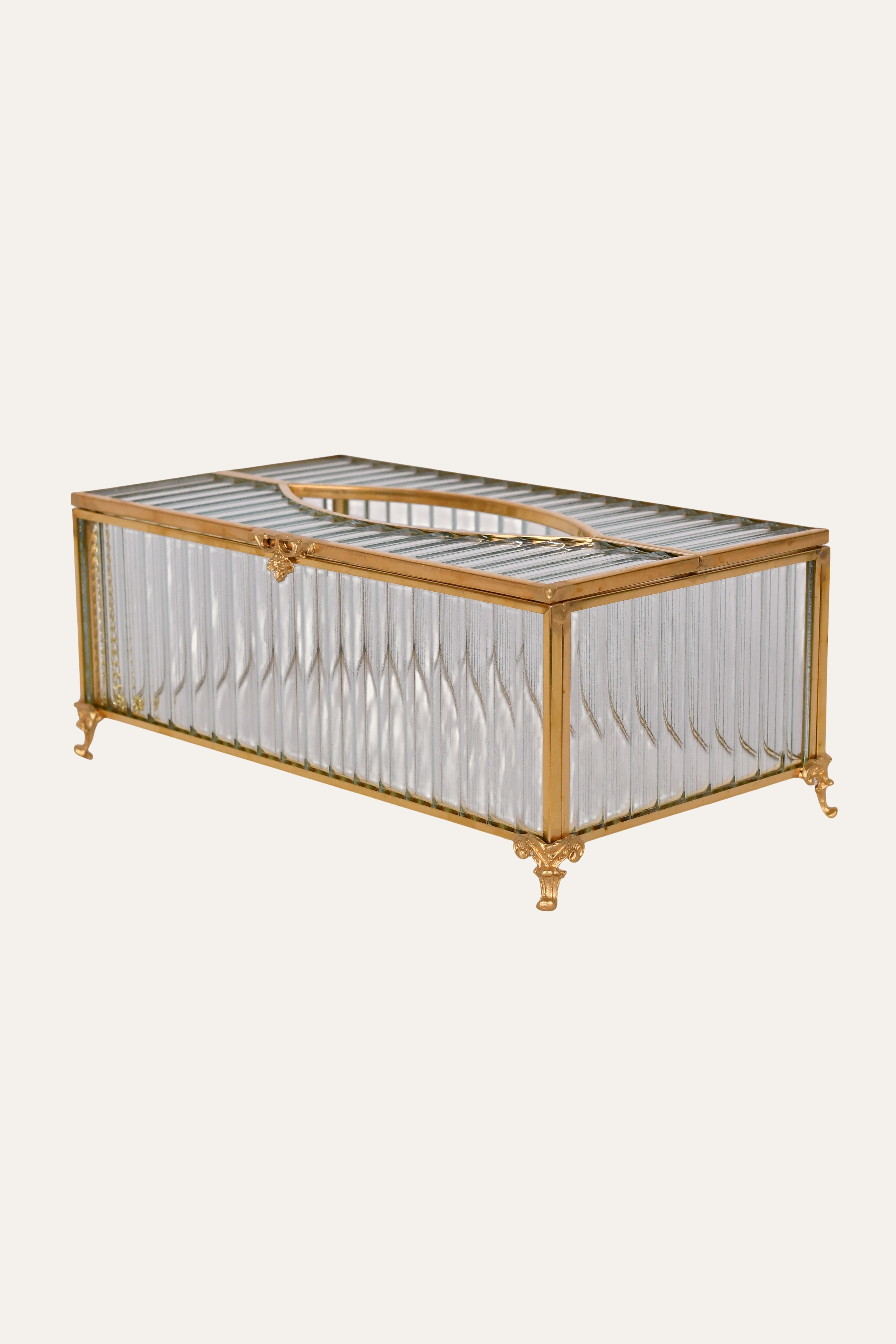 glam gold frame tissue holder