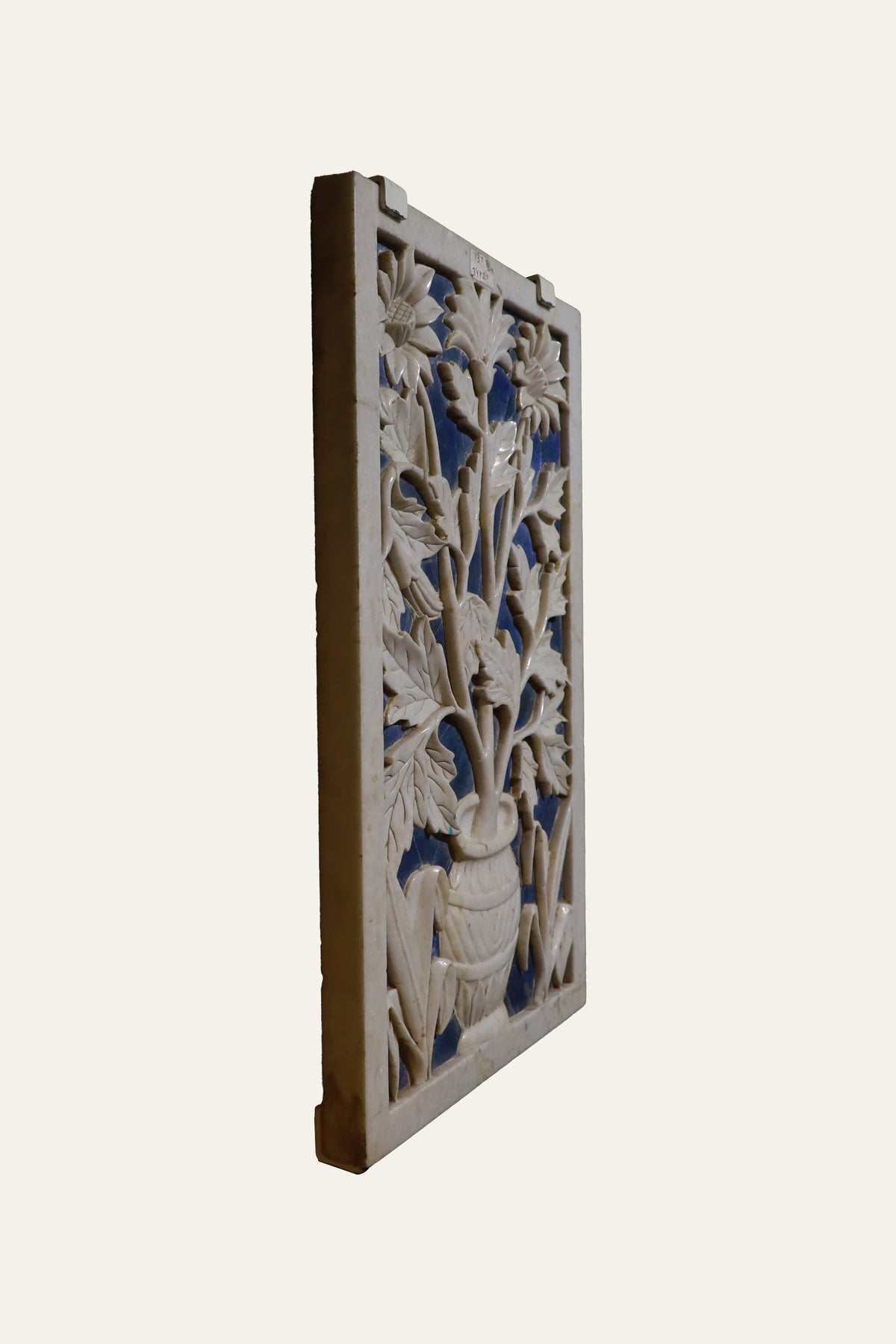 handcrafted Indian marble wall panel