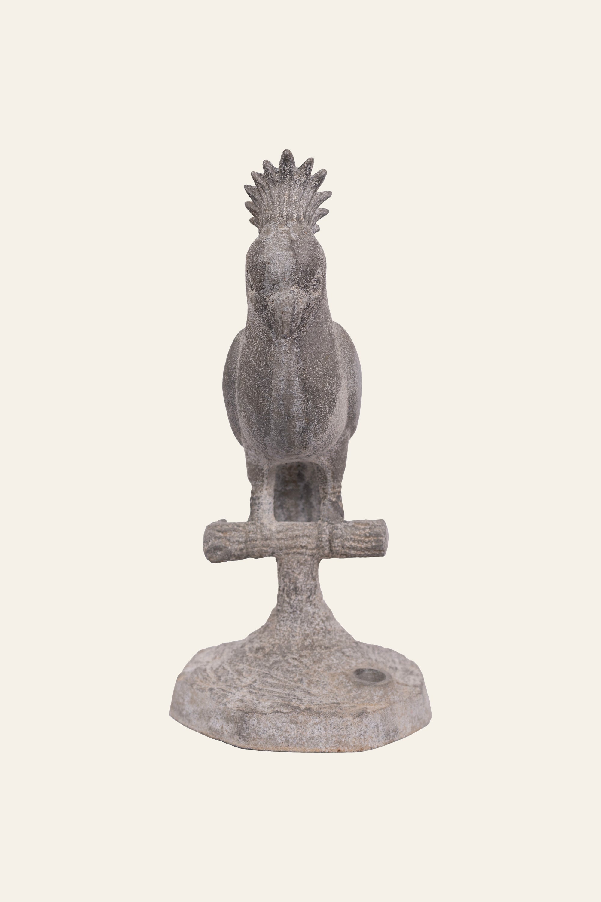 handcrafted rustic bird sculpture
