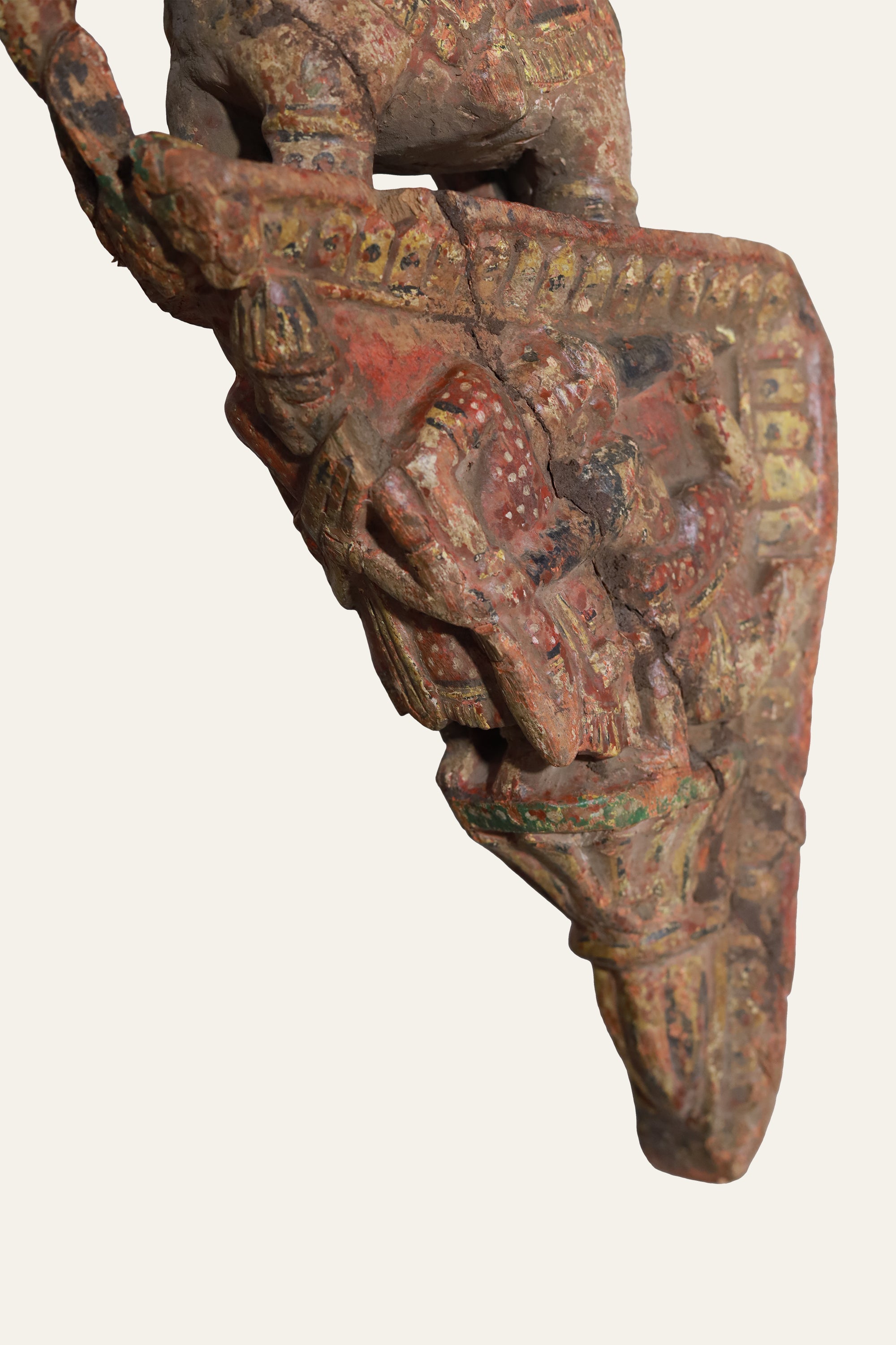 handcrafted wooden bracket