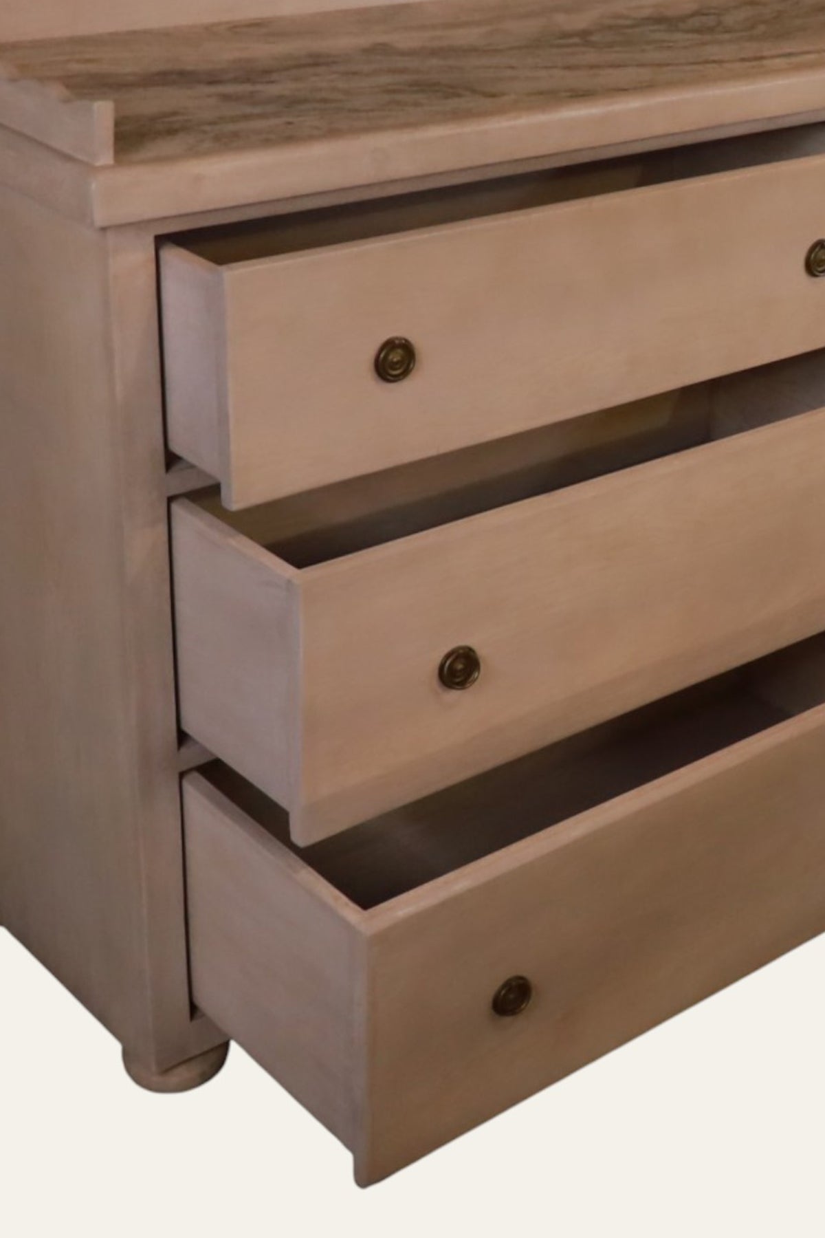 handcrafted wooden chest of drawers