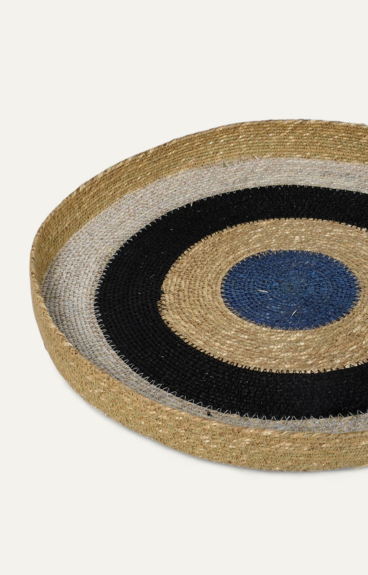handwoven seagrass catchall tray
