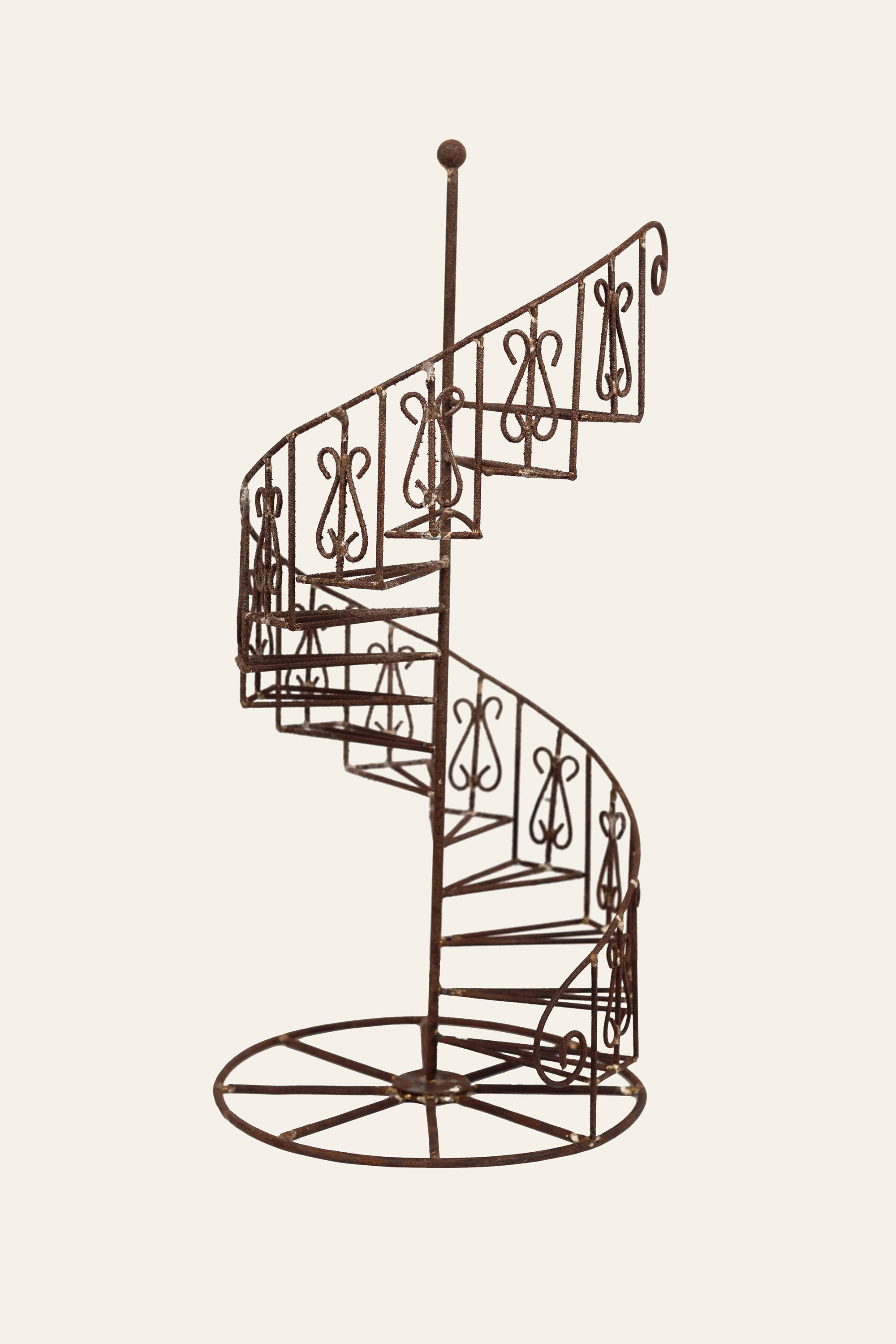 industrial spiral staircase sculpture
