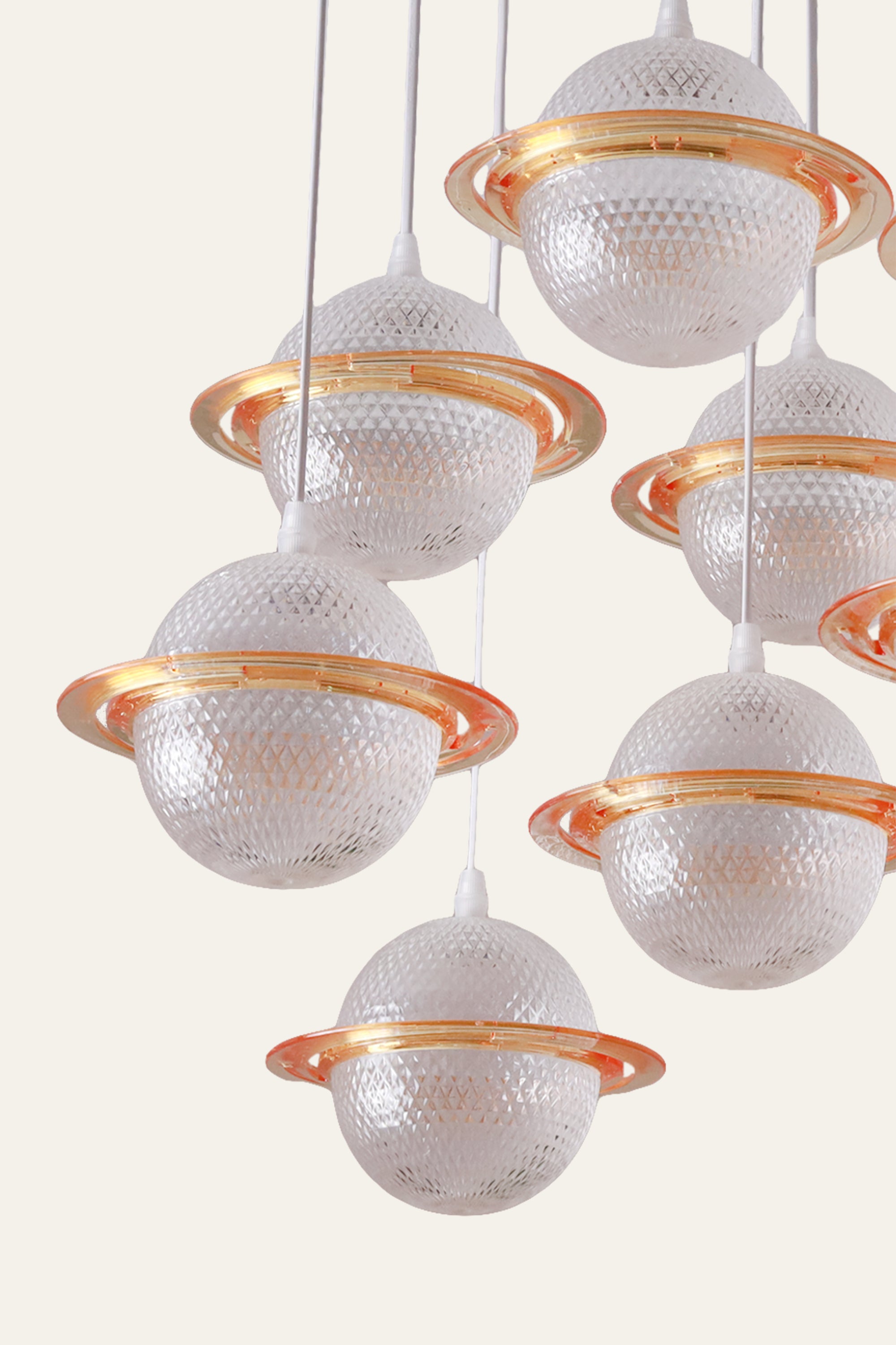 luxury floating orb chandelier ceiling light