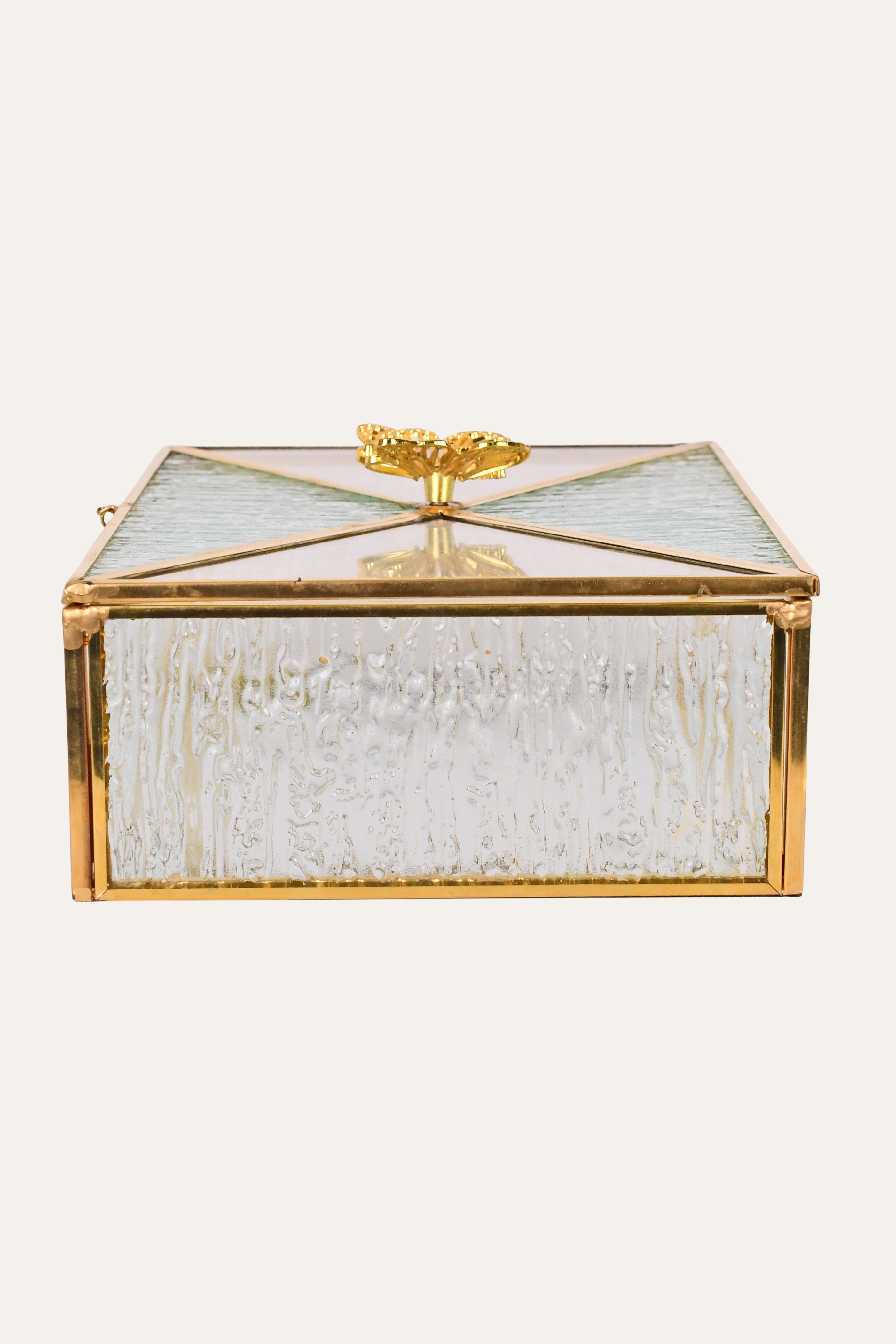 luxury hinged glass organizer
