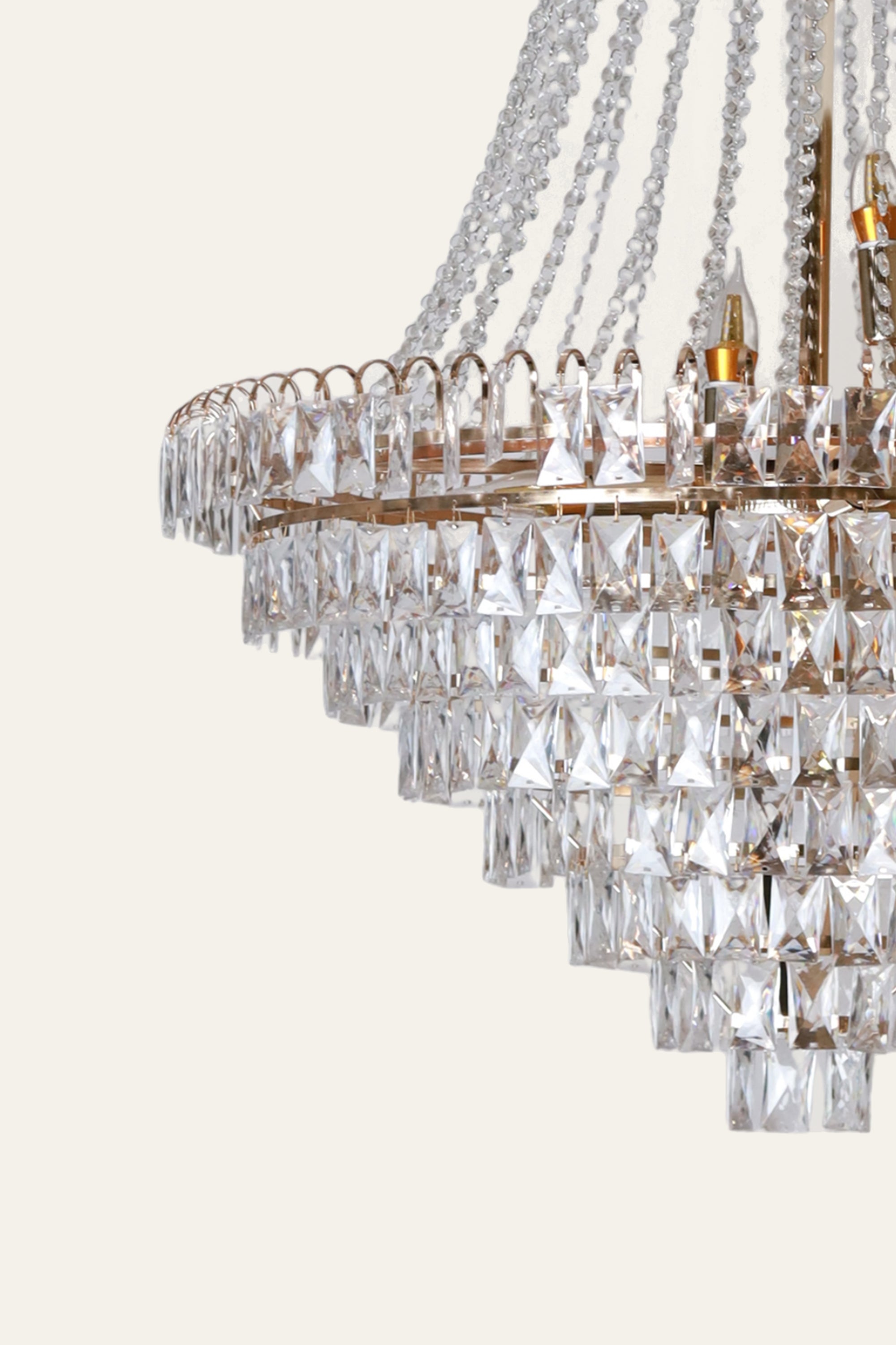 luxury white crystal chandelier