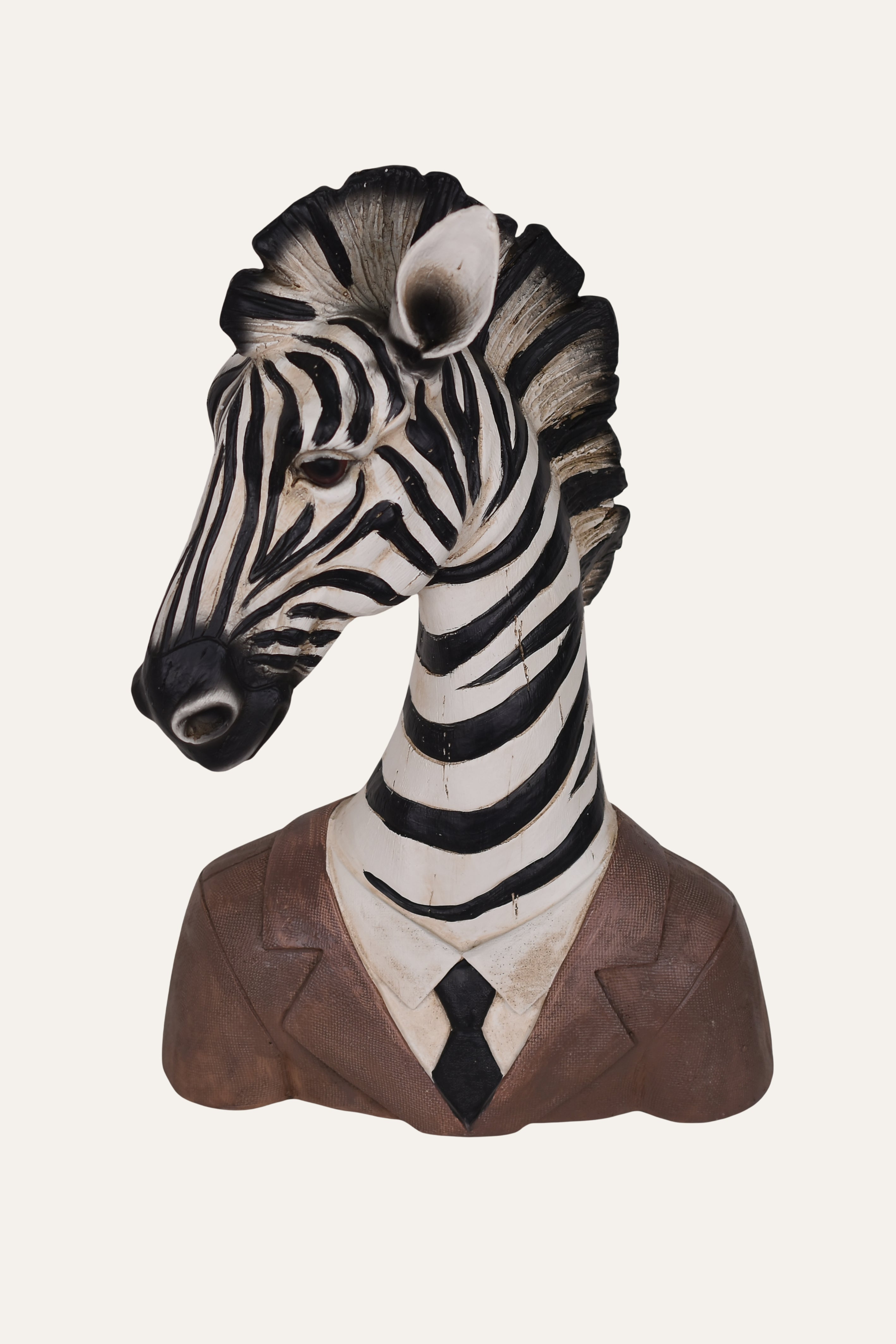 luxury zebra bust sculpture