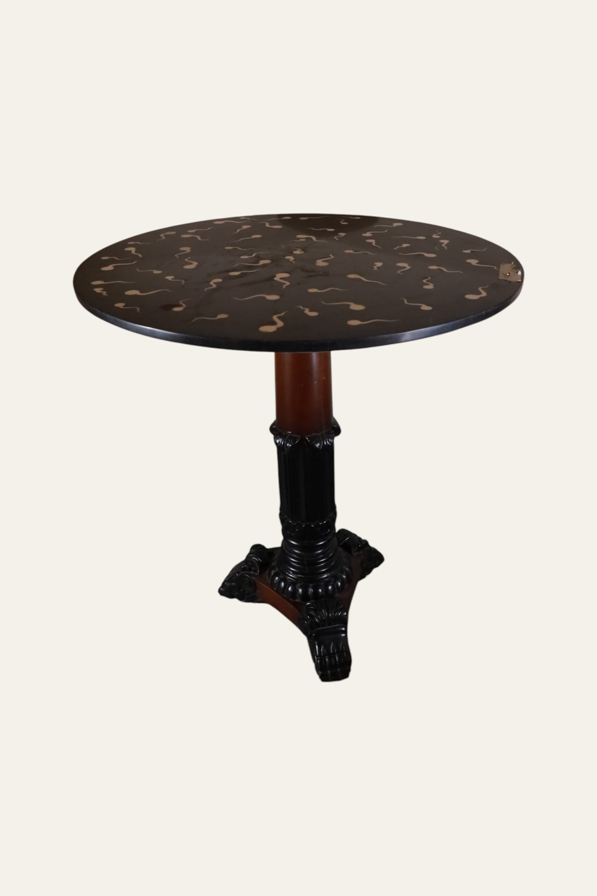 marble pedestal side table