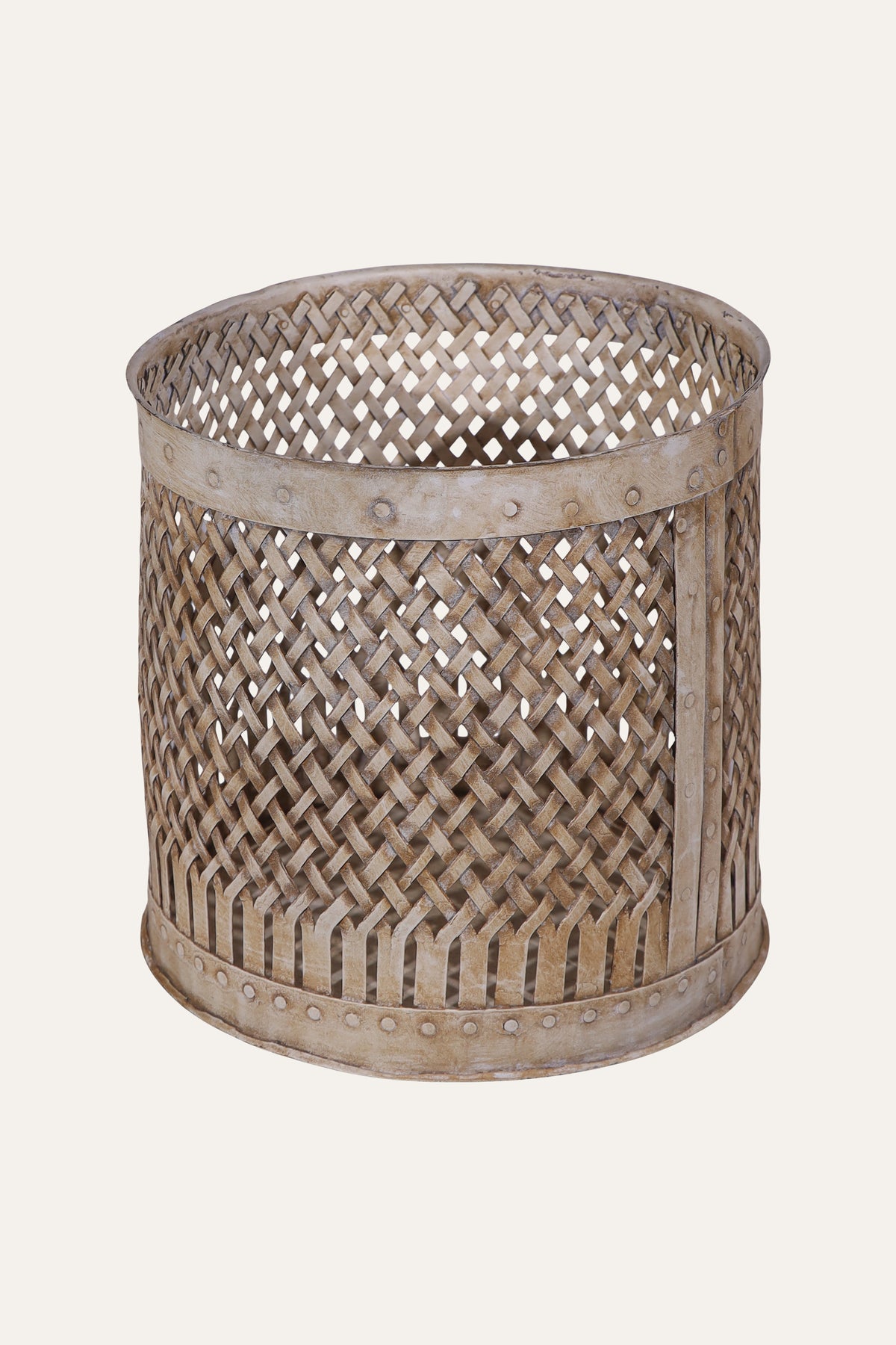 metal storage basket