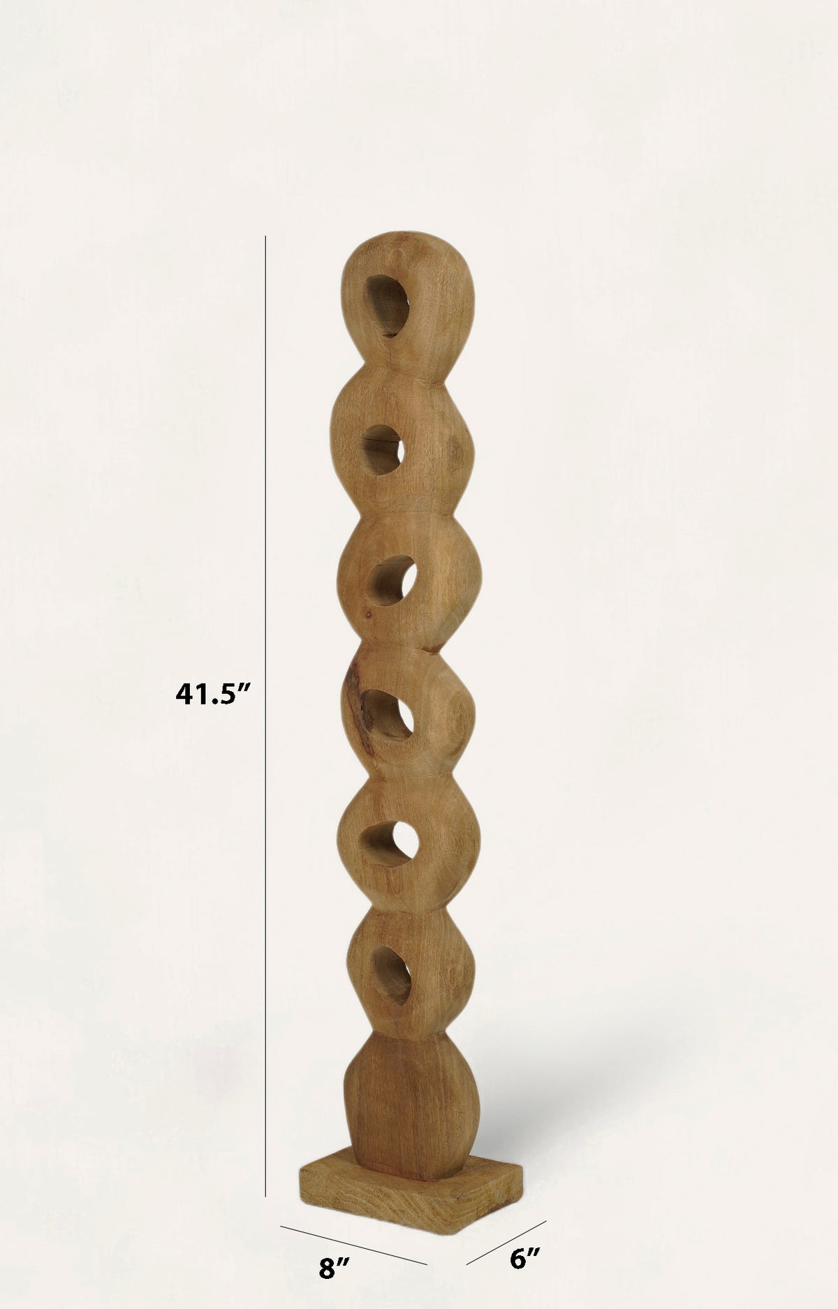 modern circular sculpture for shelf styling
