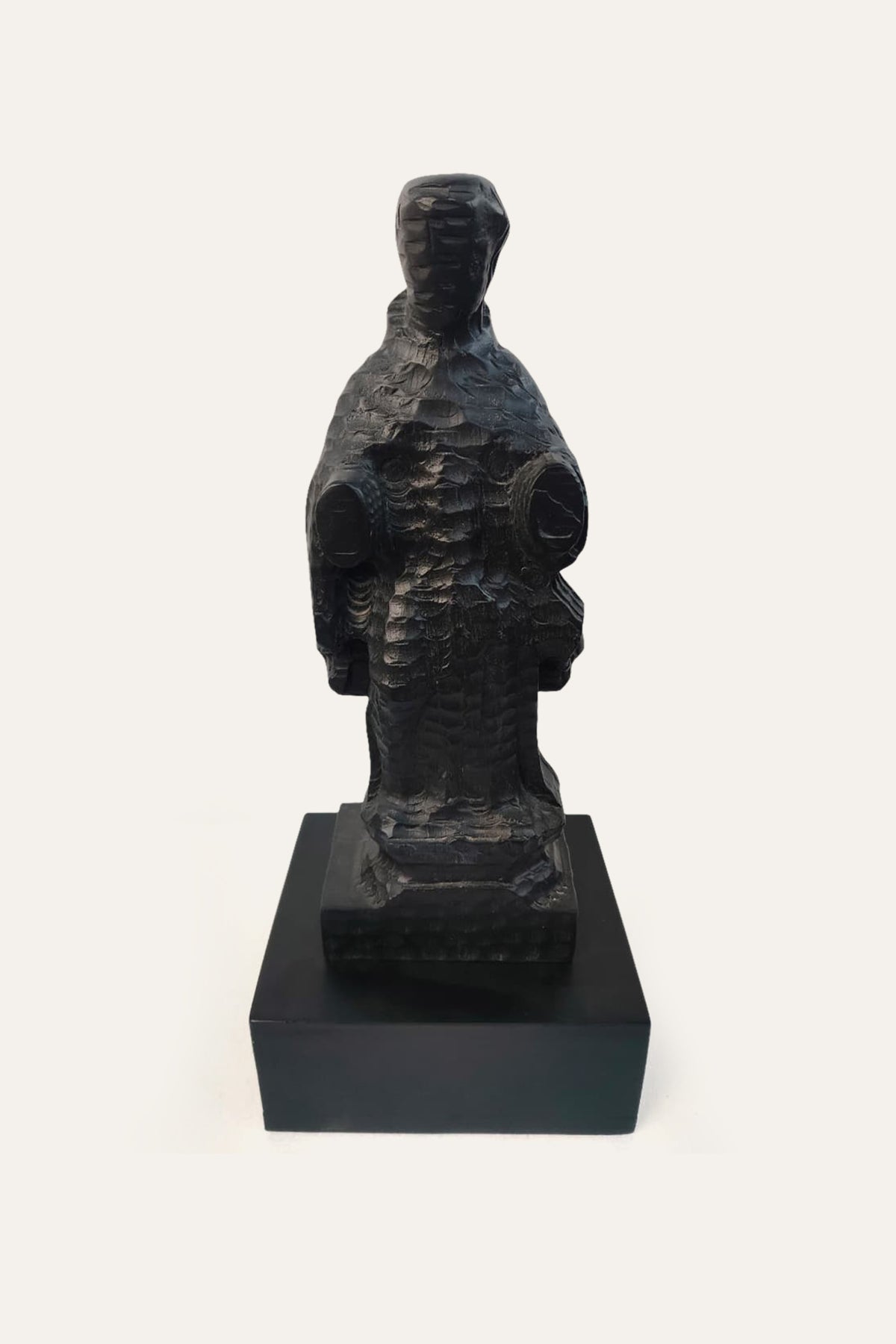 no face wooden sculpture for home decor