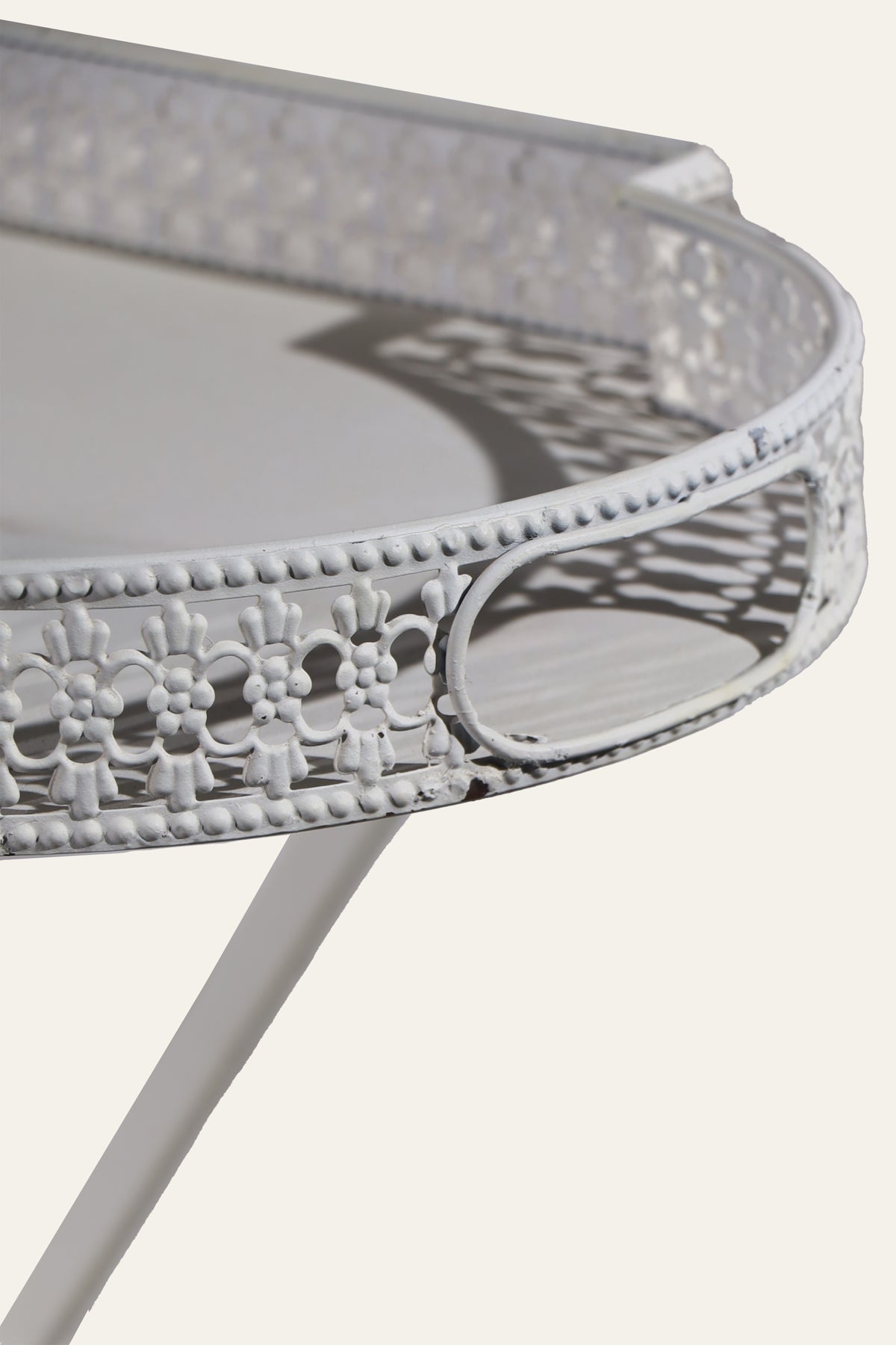 oval butler tray table