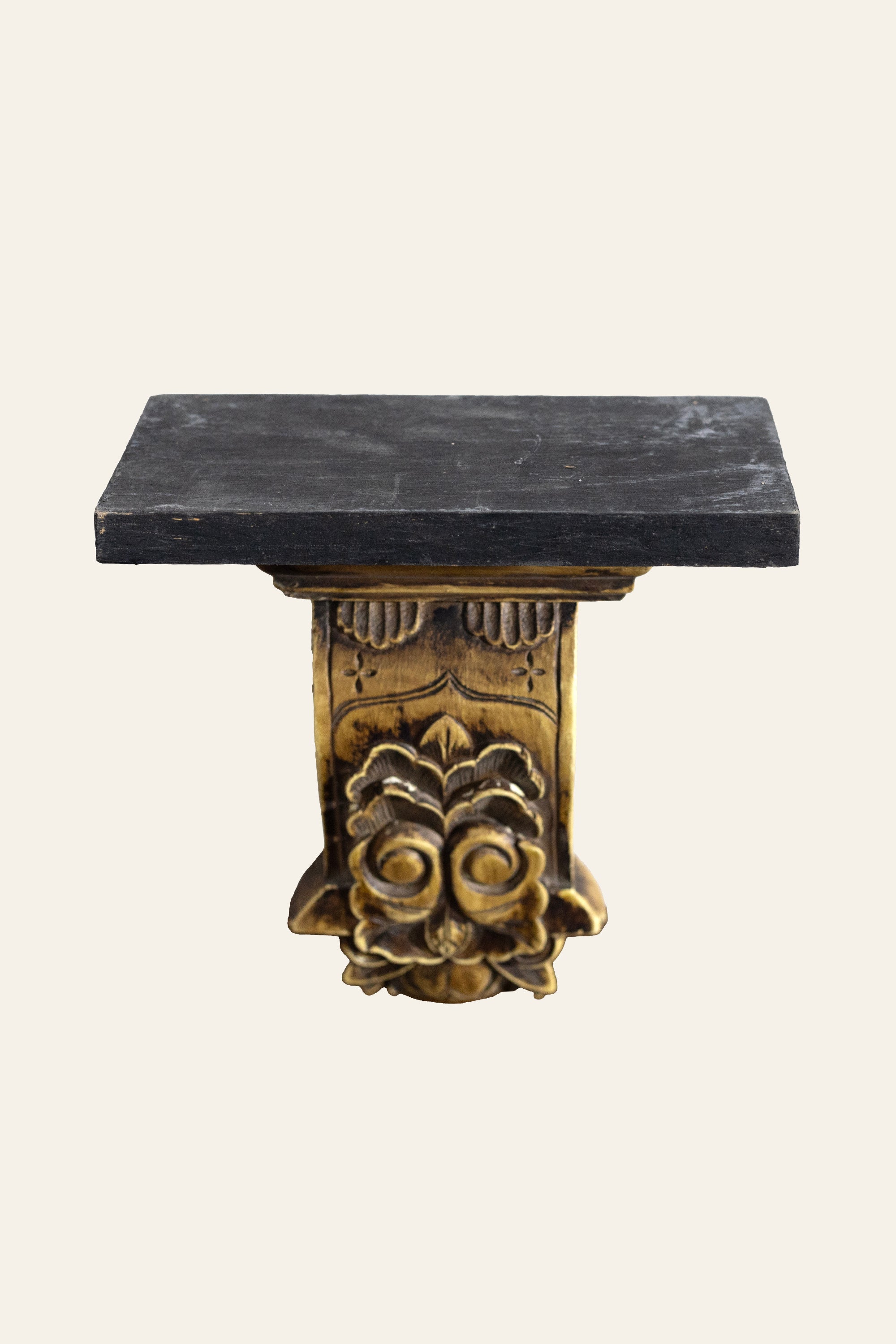 owl motif wooden wall bracket