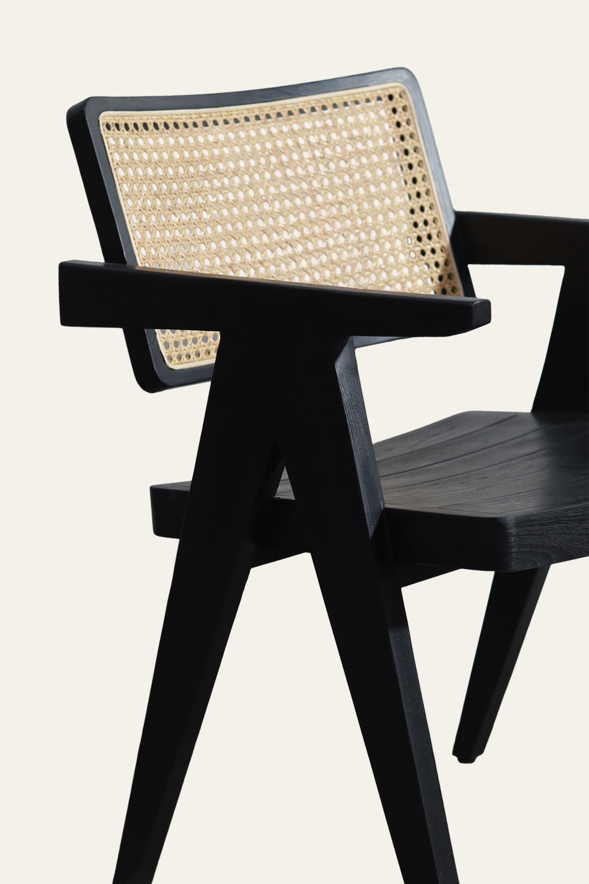 premium patio chair with cane backrest