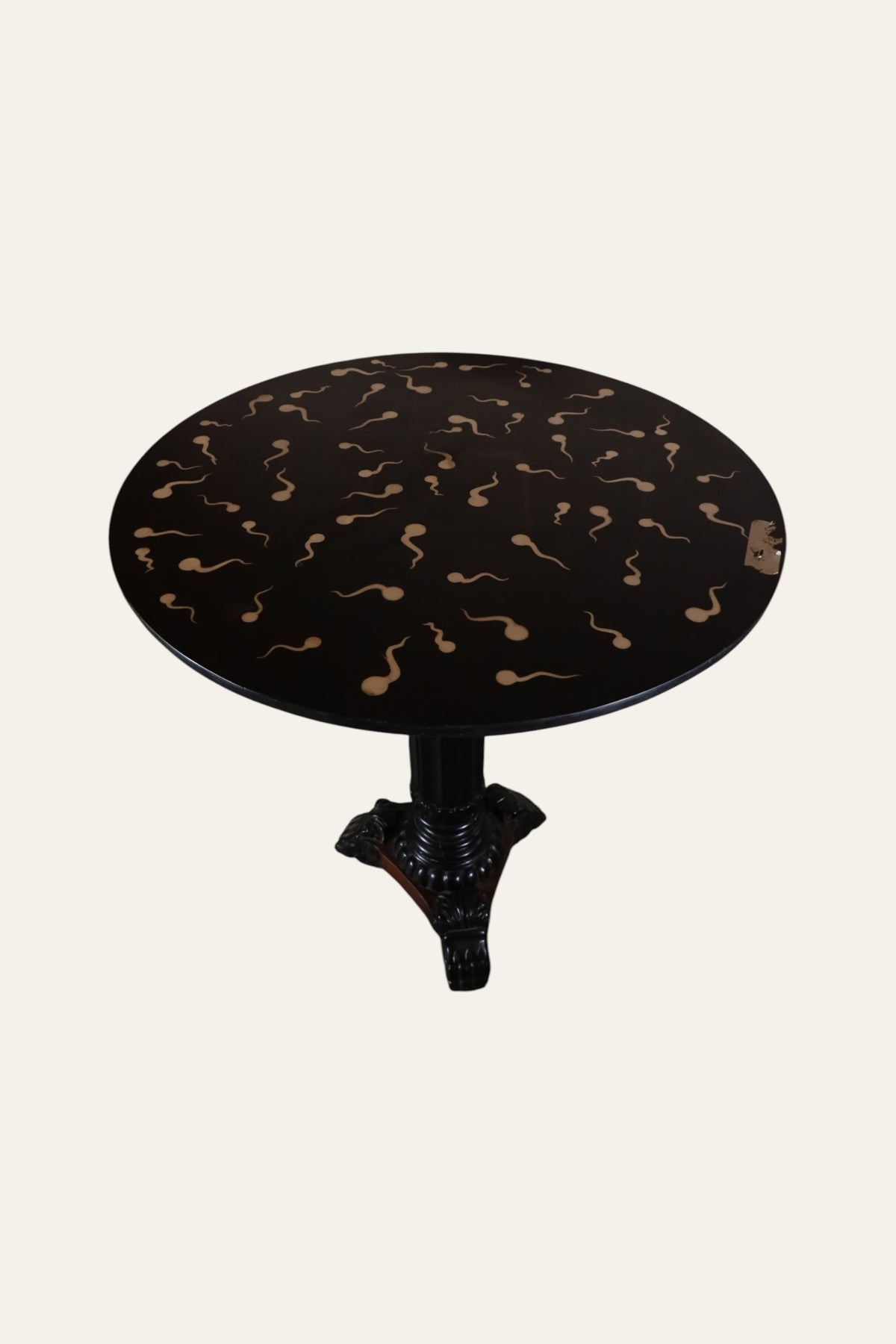 round marble accent table