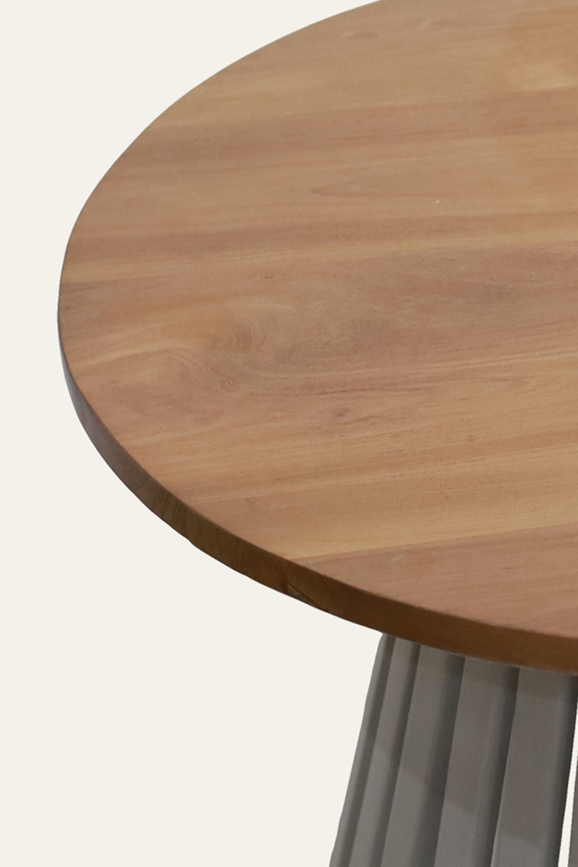 round teak wood garden dining table