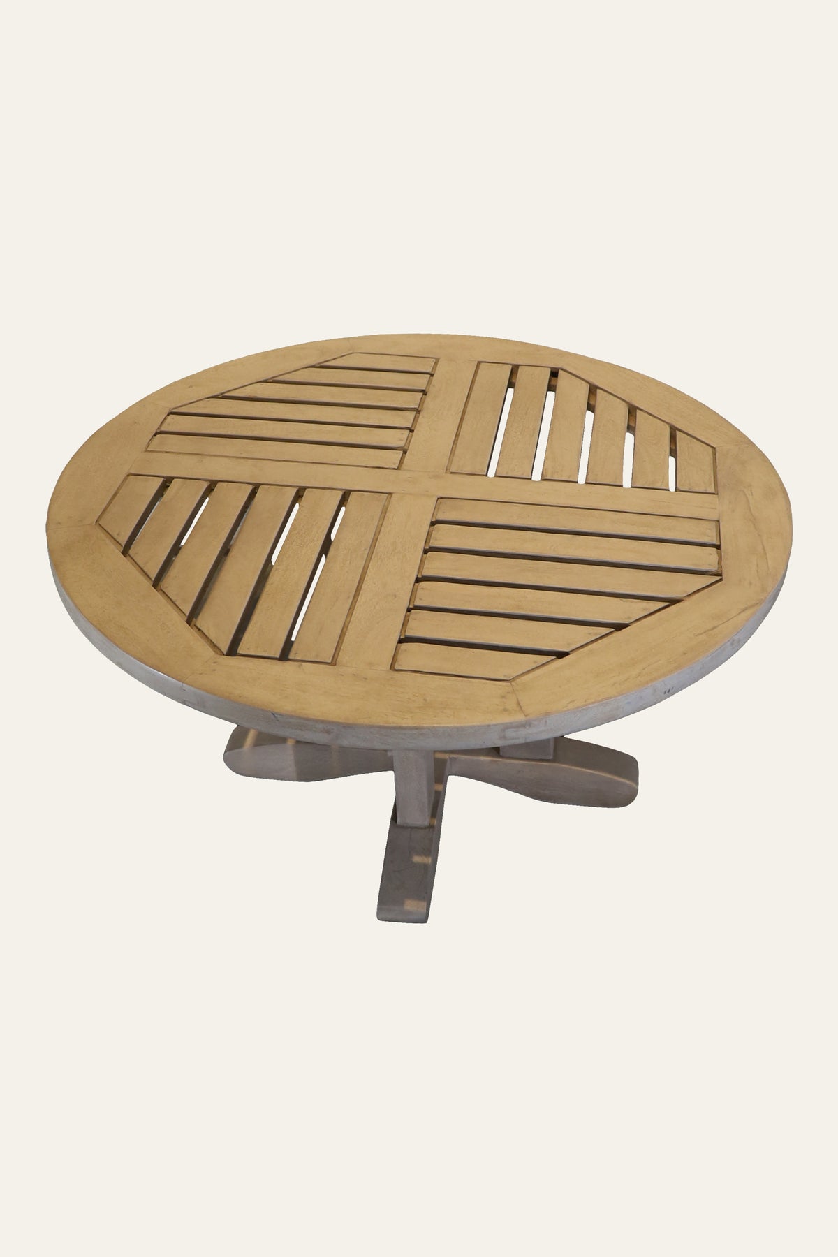 round wooden centre table