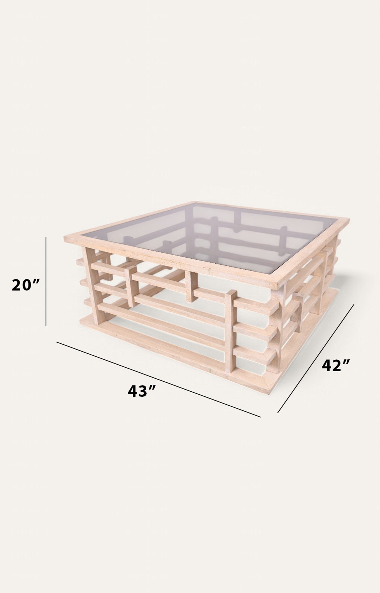 Modern Coffee Table With Glass Top