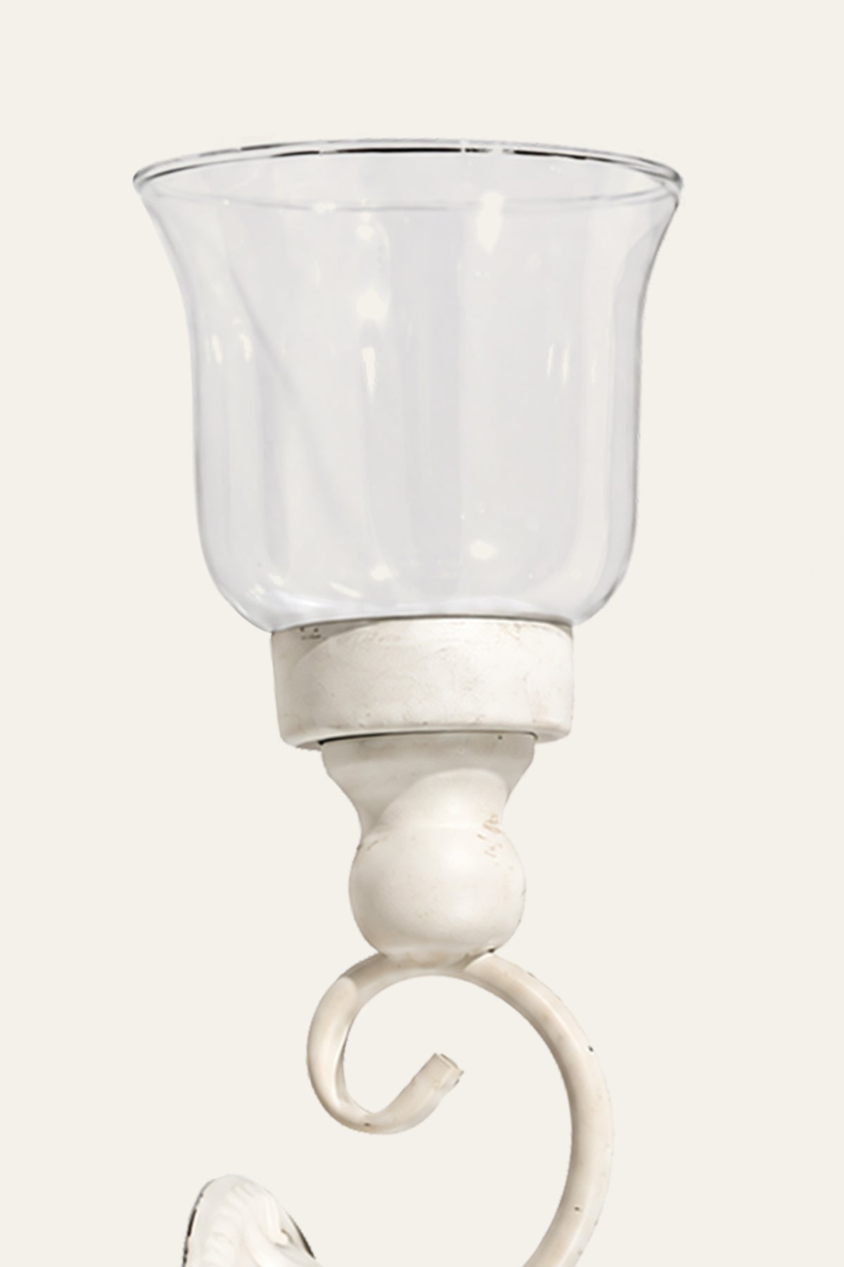 scrollwork wall candle sconce