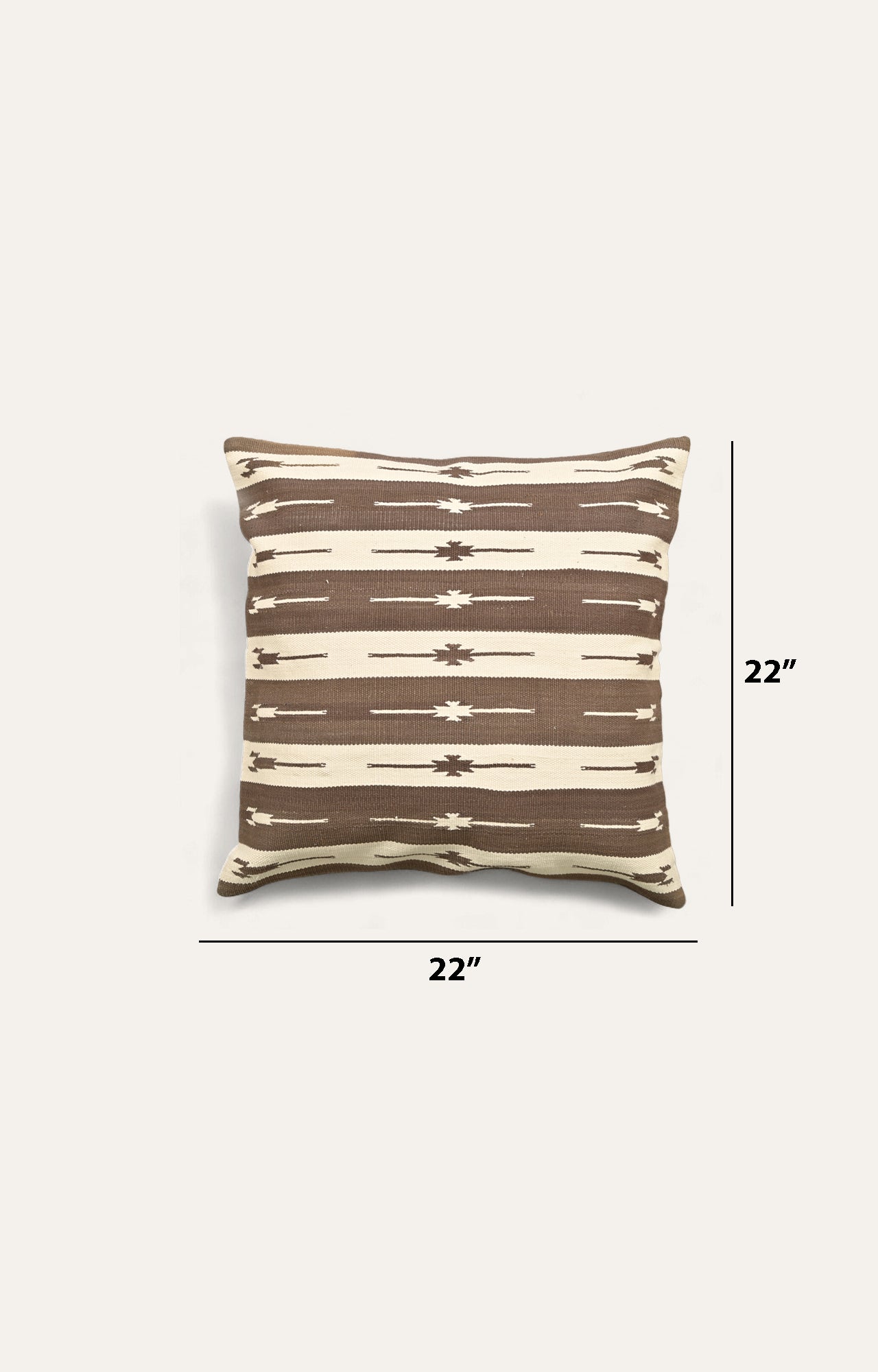 Darted and striped cushion cover set