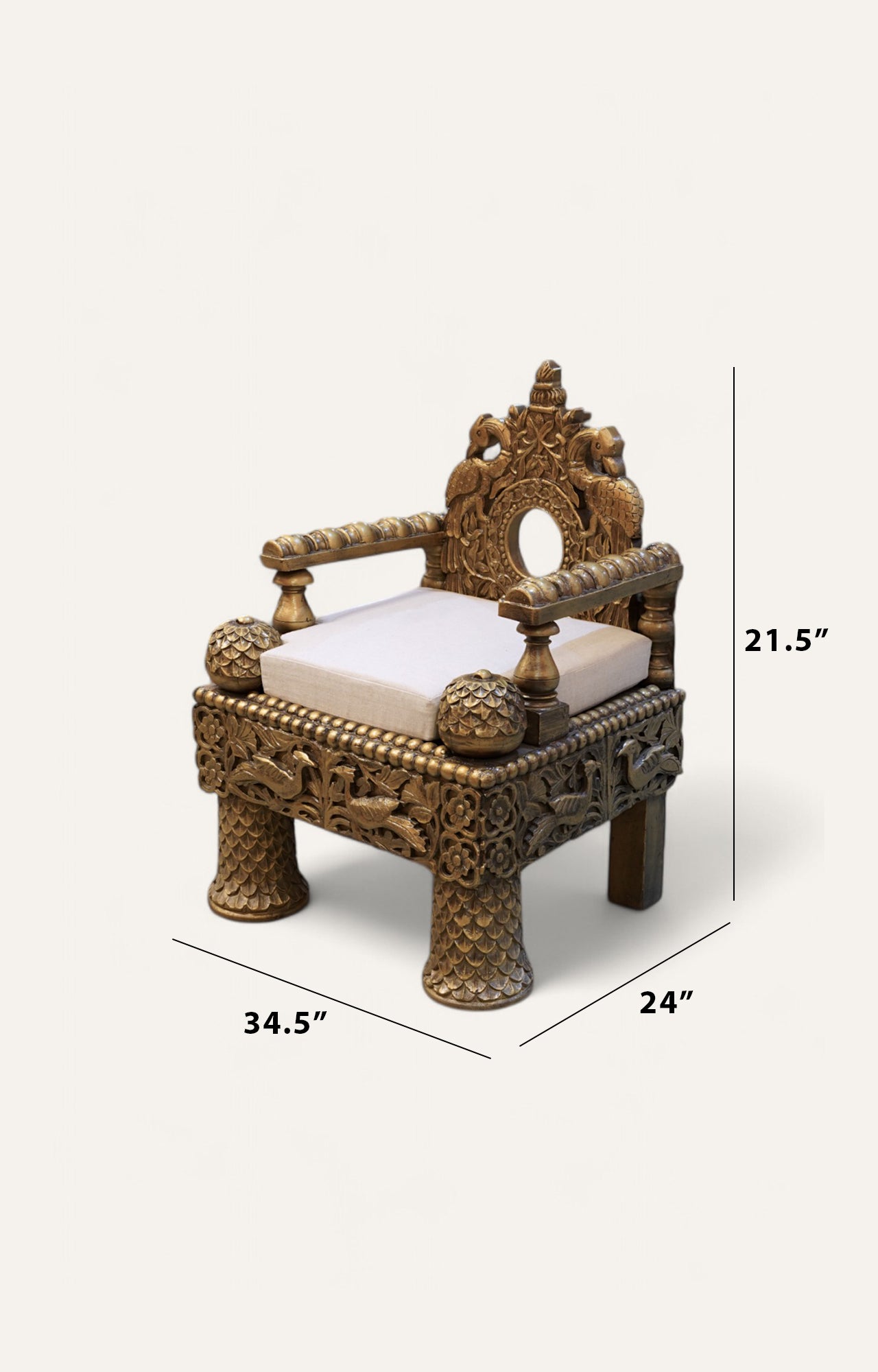 Hand Carved Arm Chair