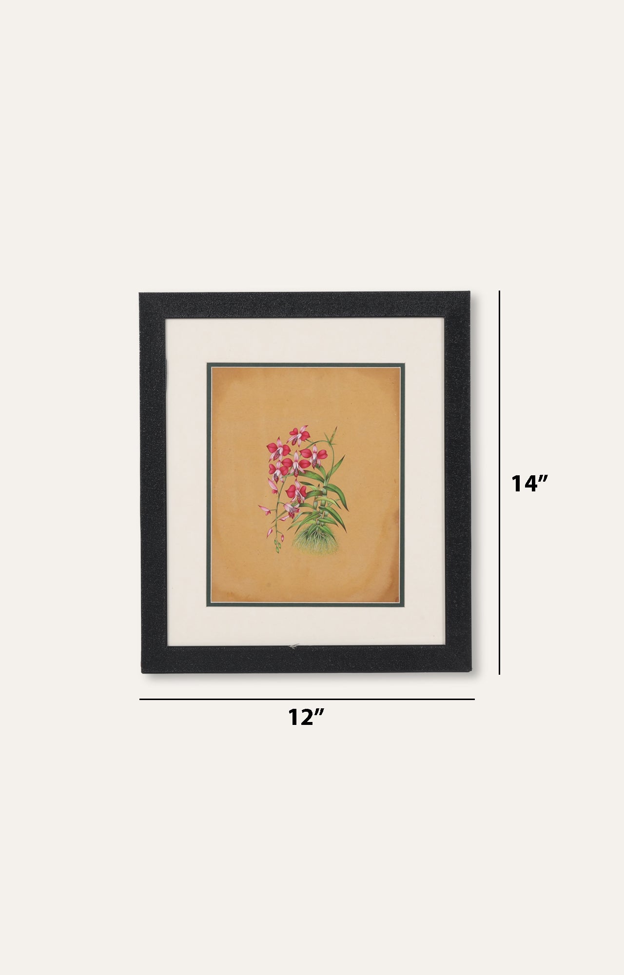 Orchid Wooden Framed Floral Painting