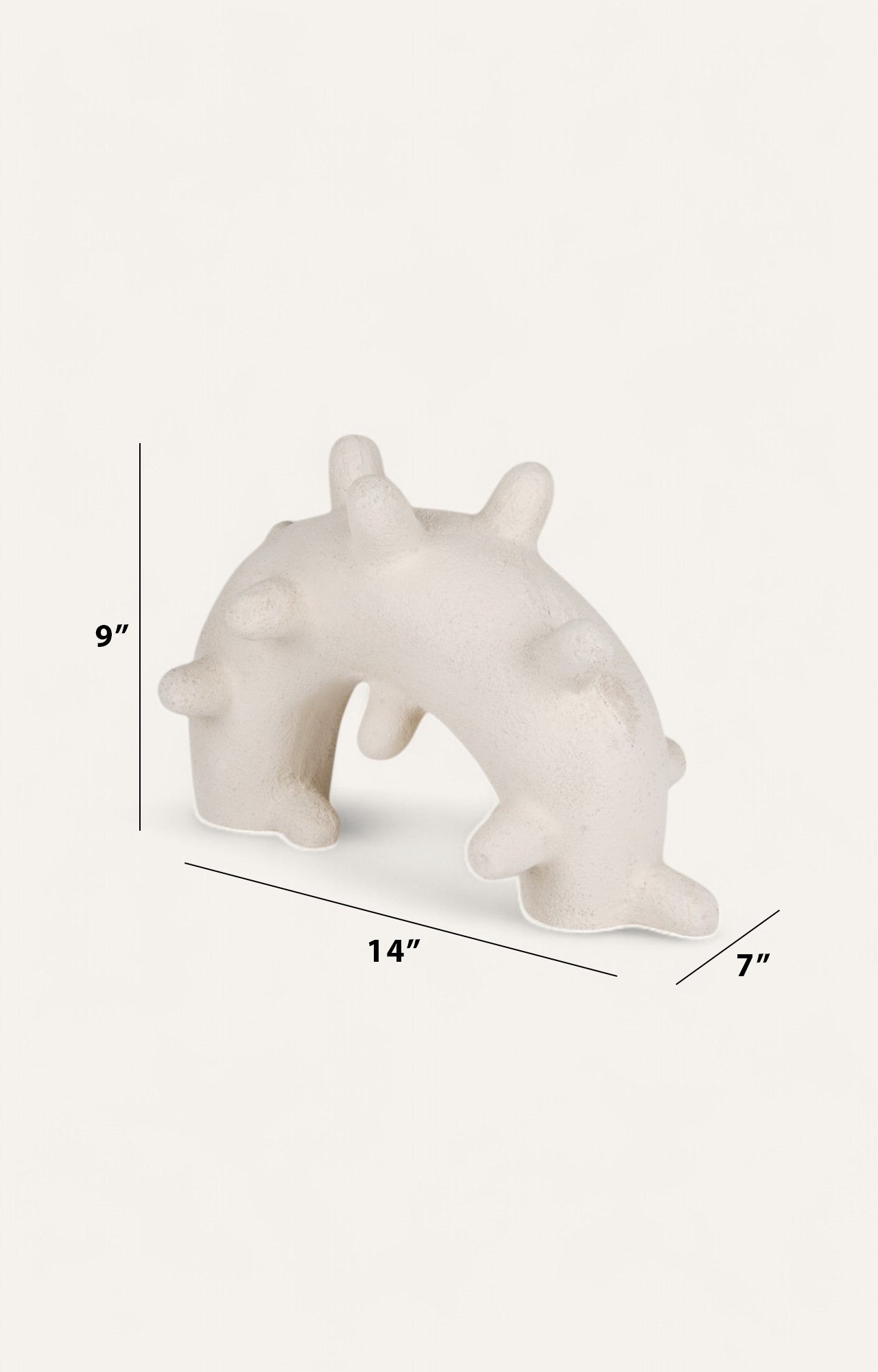 Abstract Handmade Paper Mâché Décor