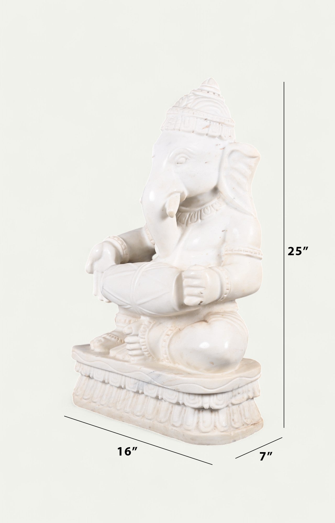 Lord Ganesha Marble Statue