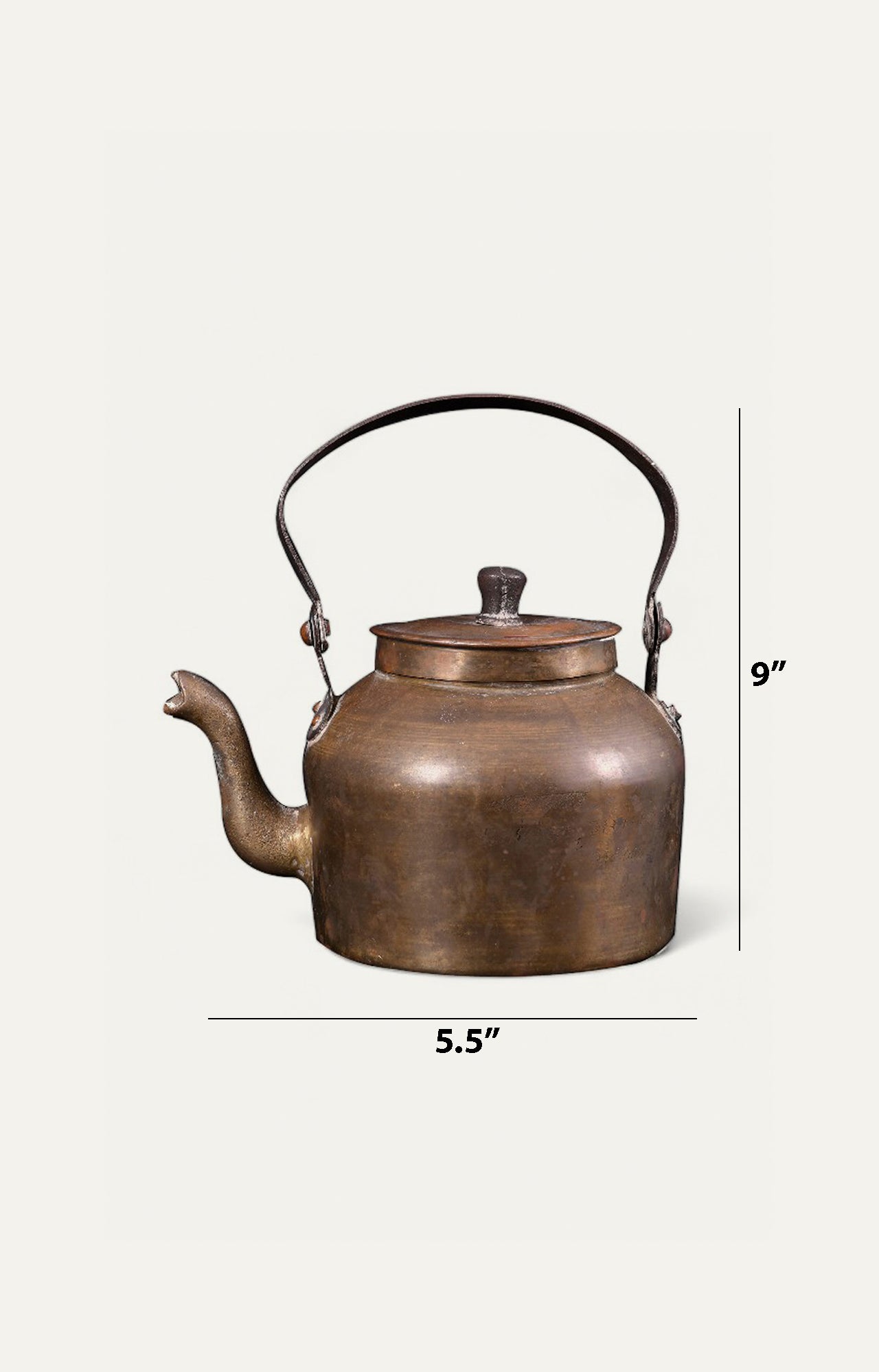 'Vintage Brass Tea Pot