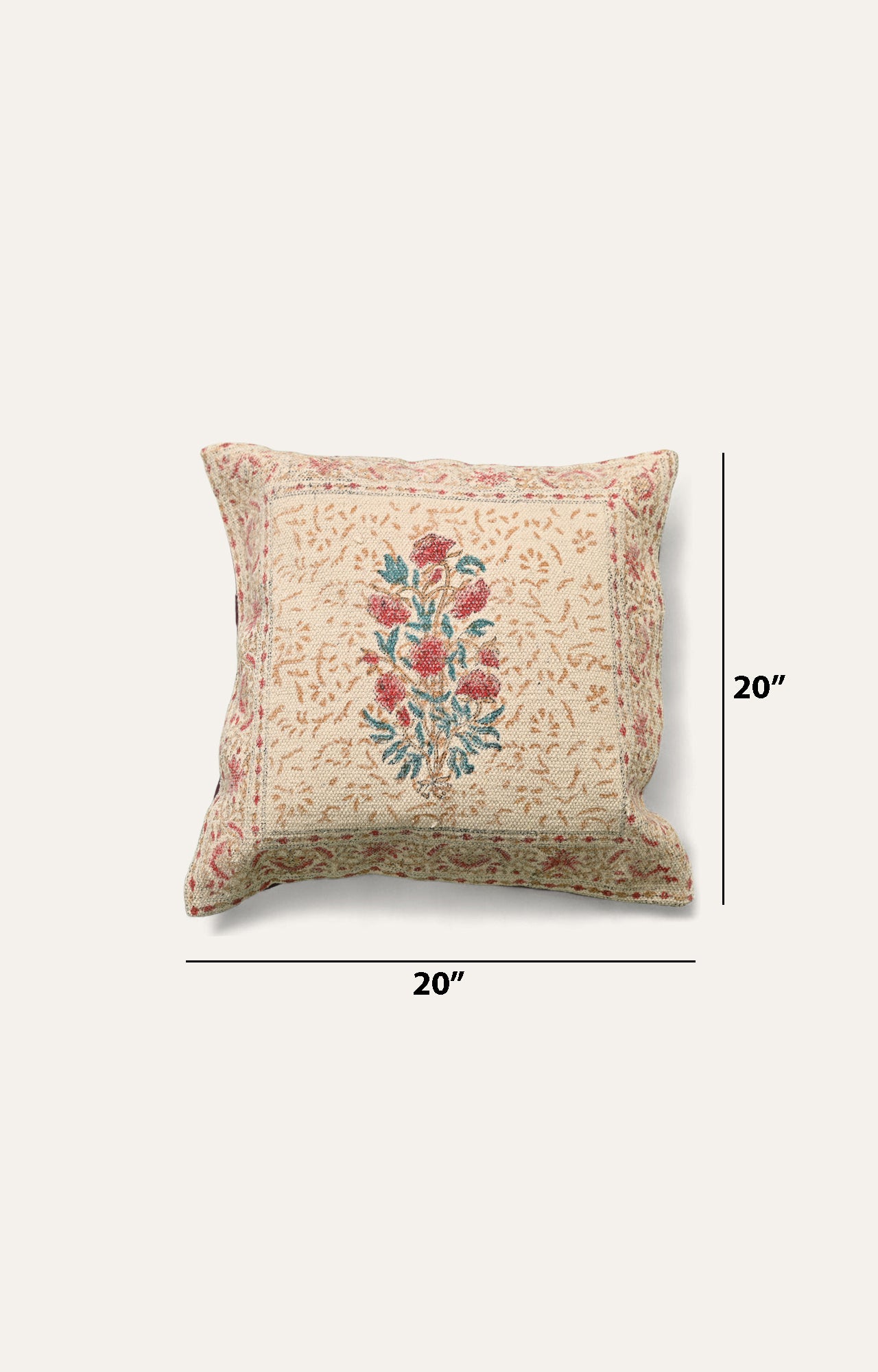 Vibrant Floral Design Decorative Cushion