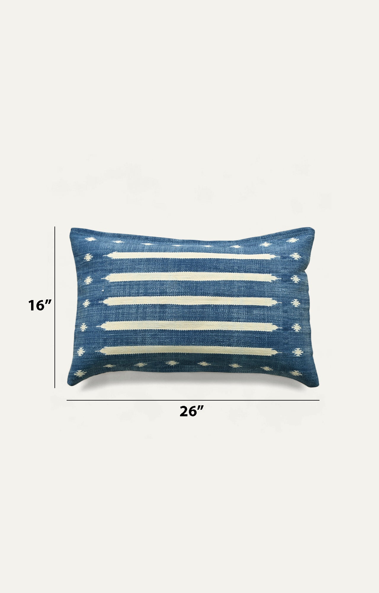 Indigo Blue Handwoven Cushion Cover