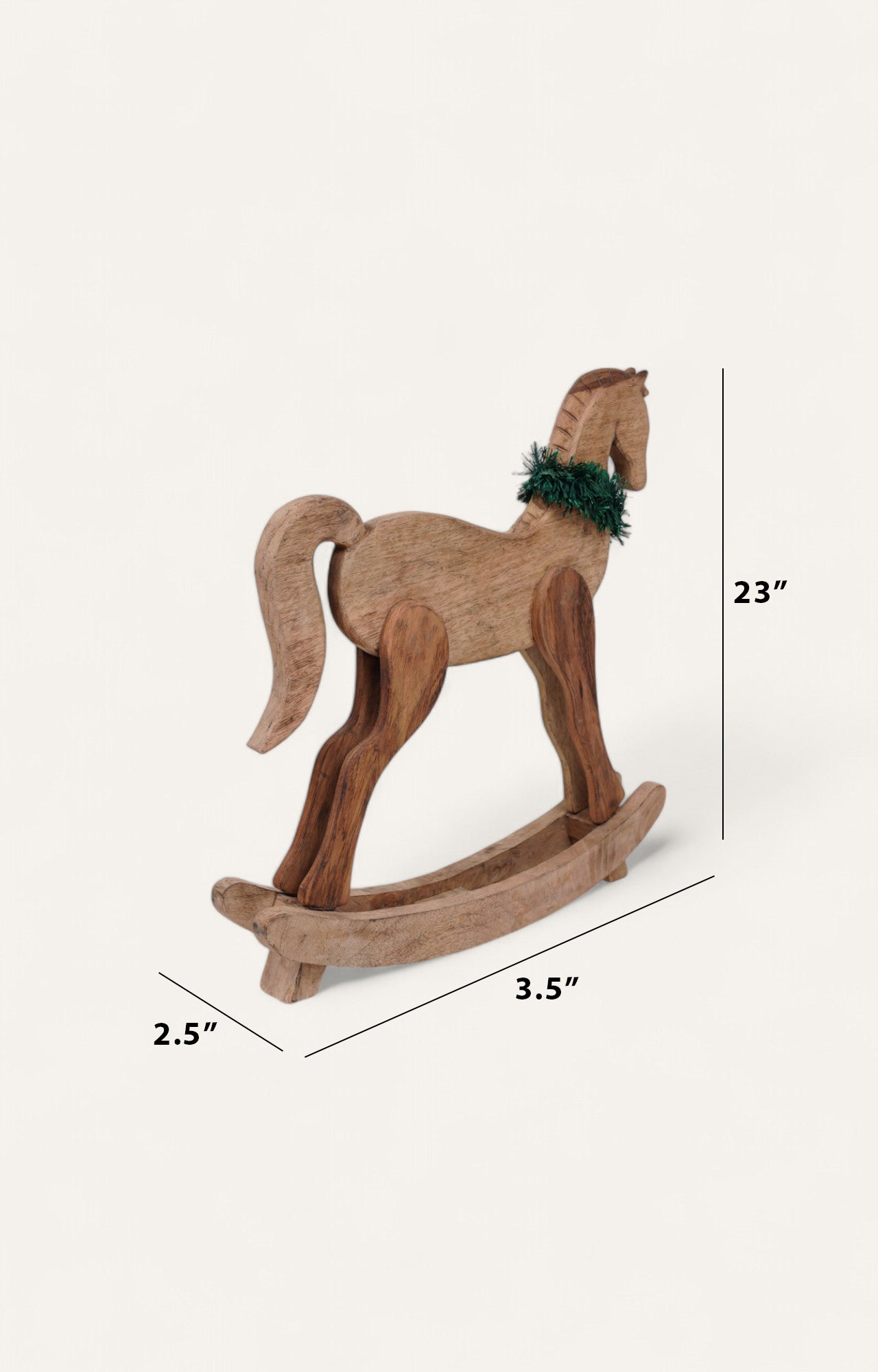 Khristougenna Christmas Rocking Horse: A Festive Woodland