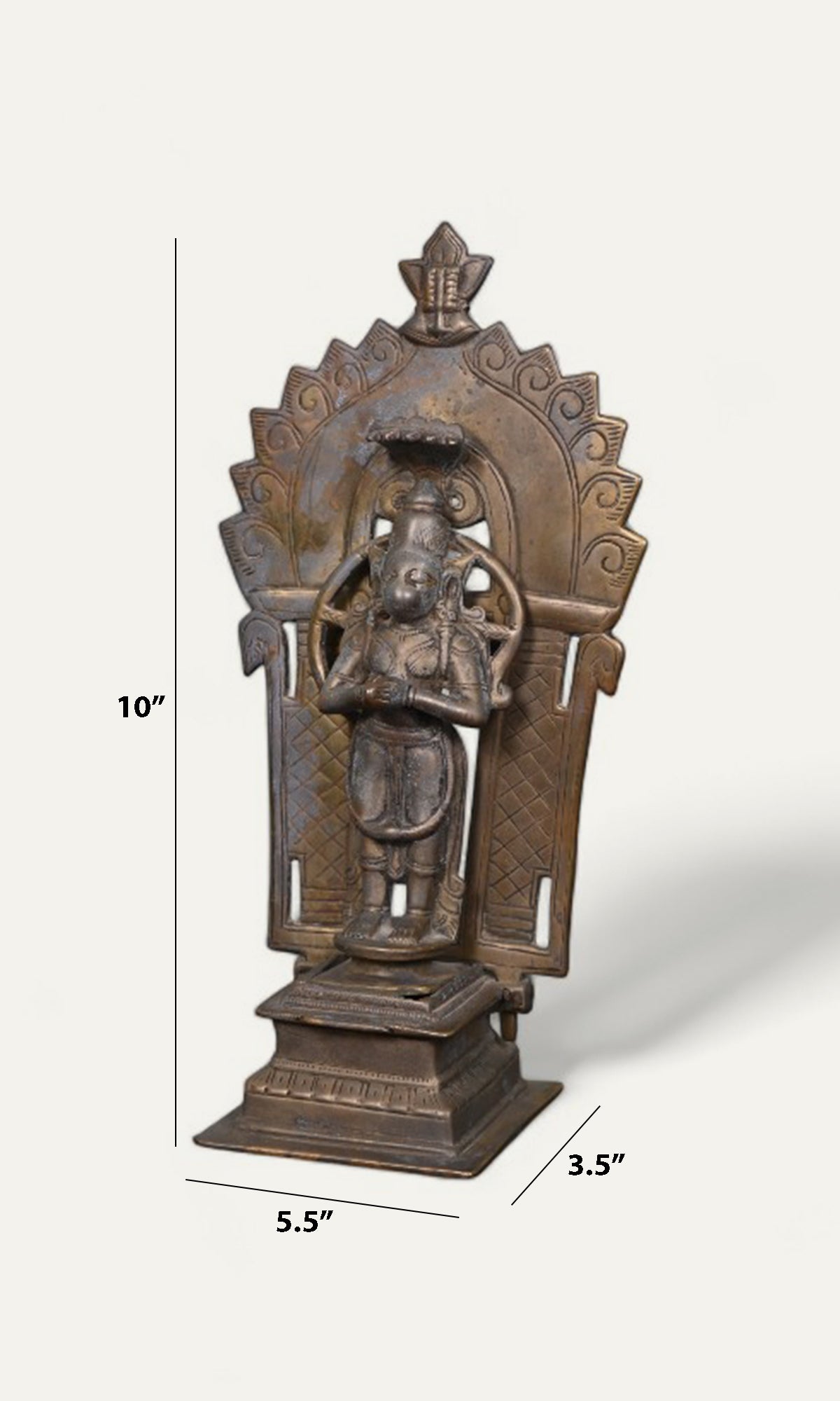 Hanuman Anjali Mudra Brass Statue