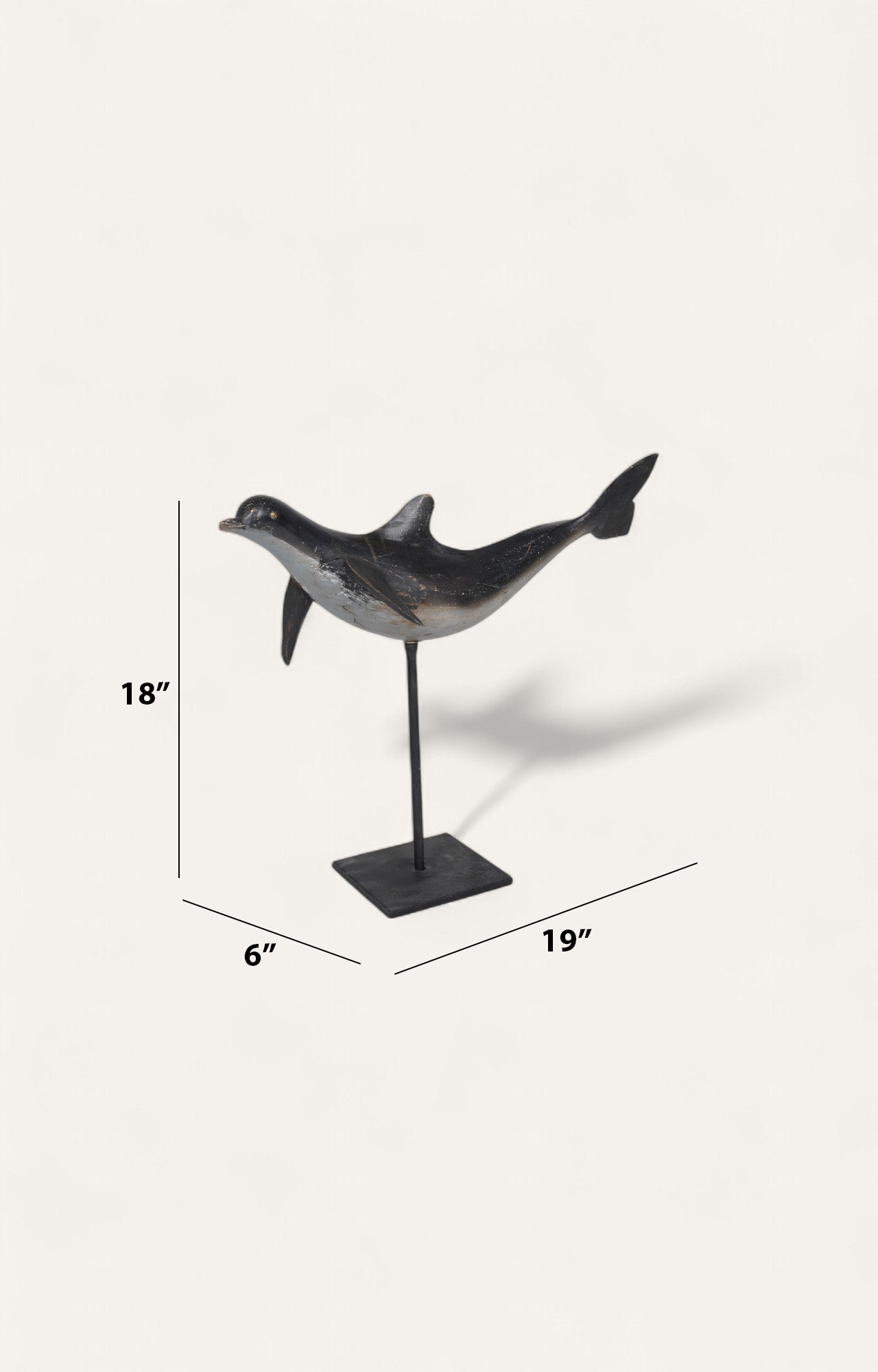Giant Dolphin Sculpture on Stand