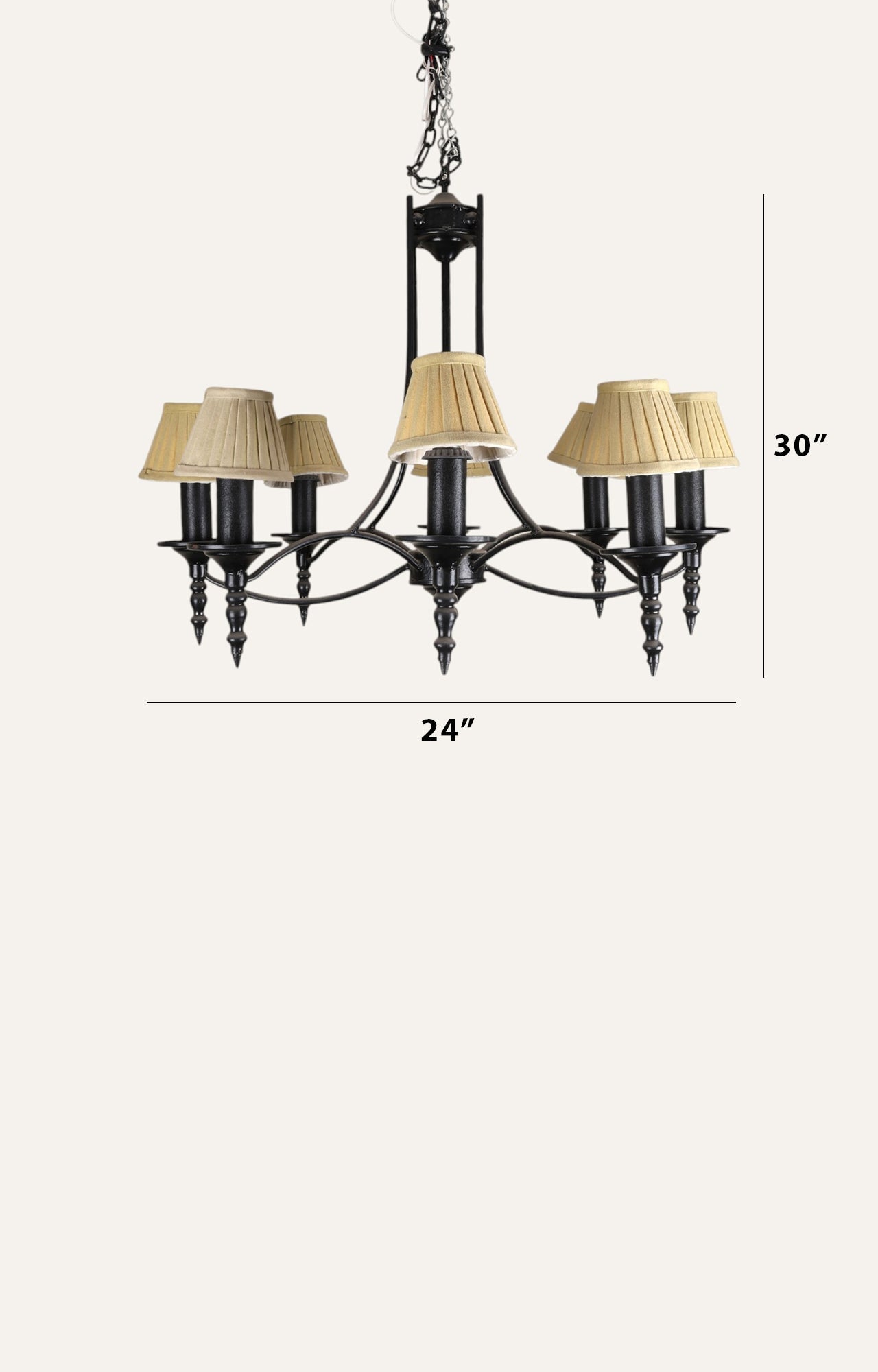 Fleur de Lis Vintage Chandelier