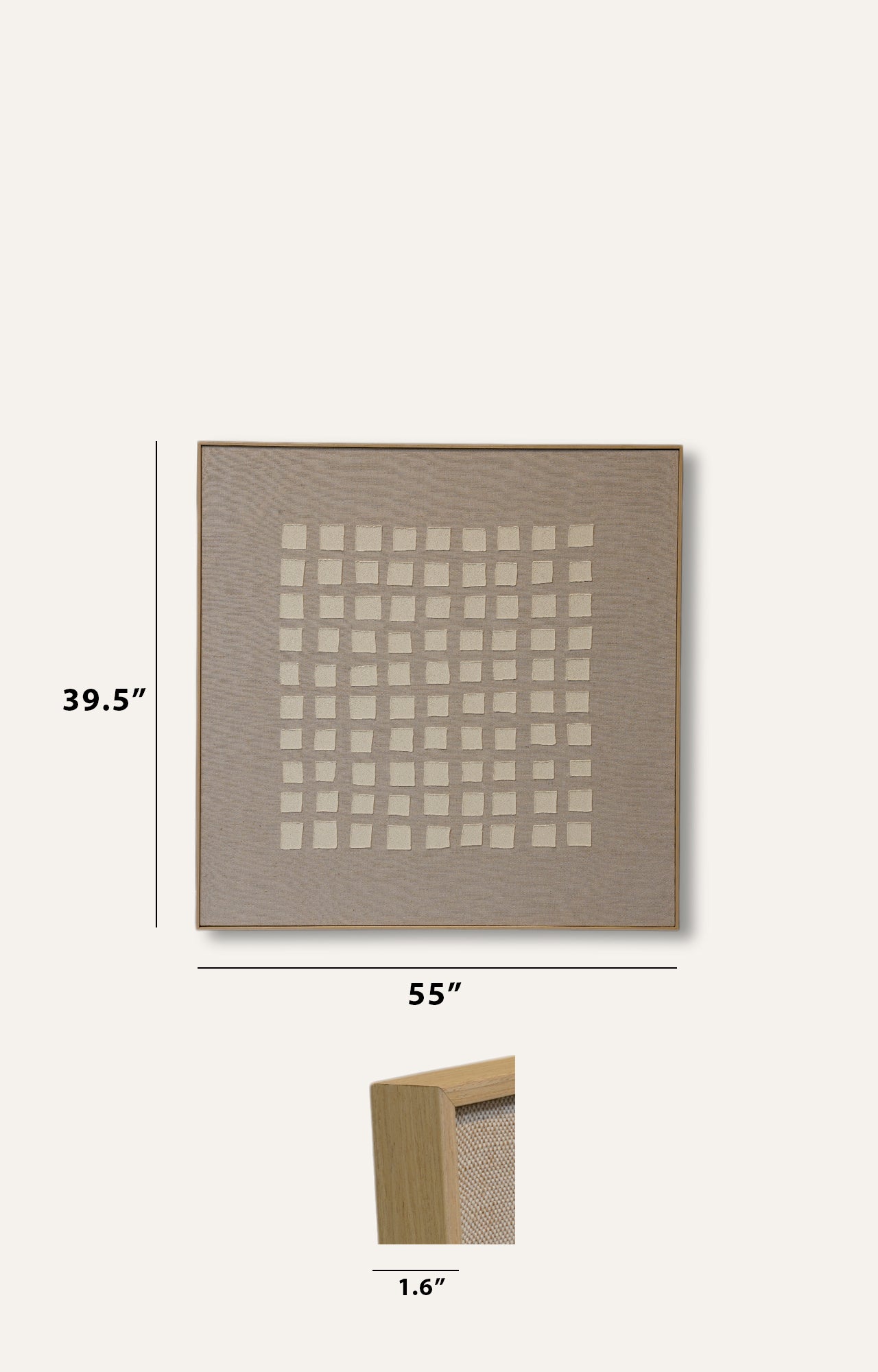 Blocks Texture Hand painted Canvas Frame