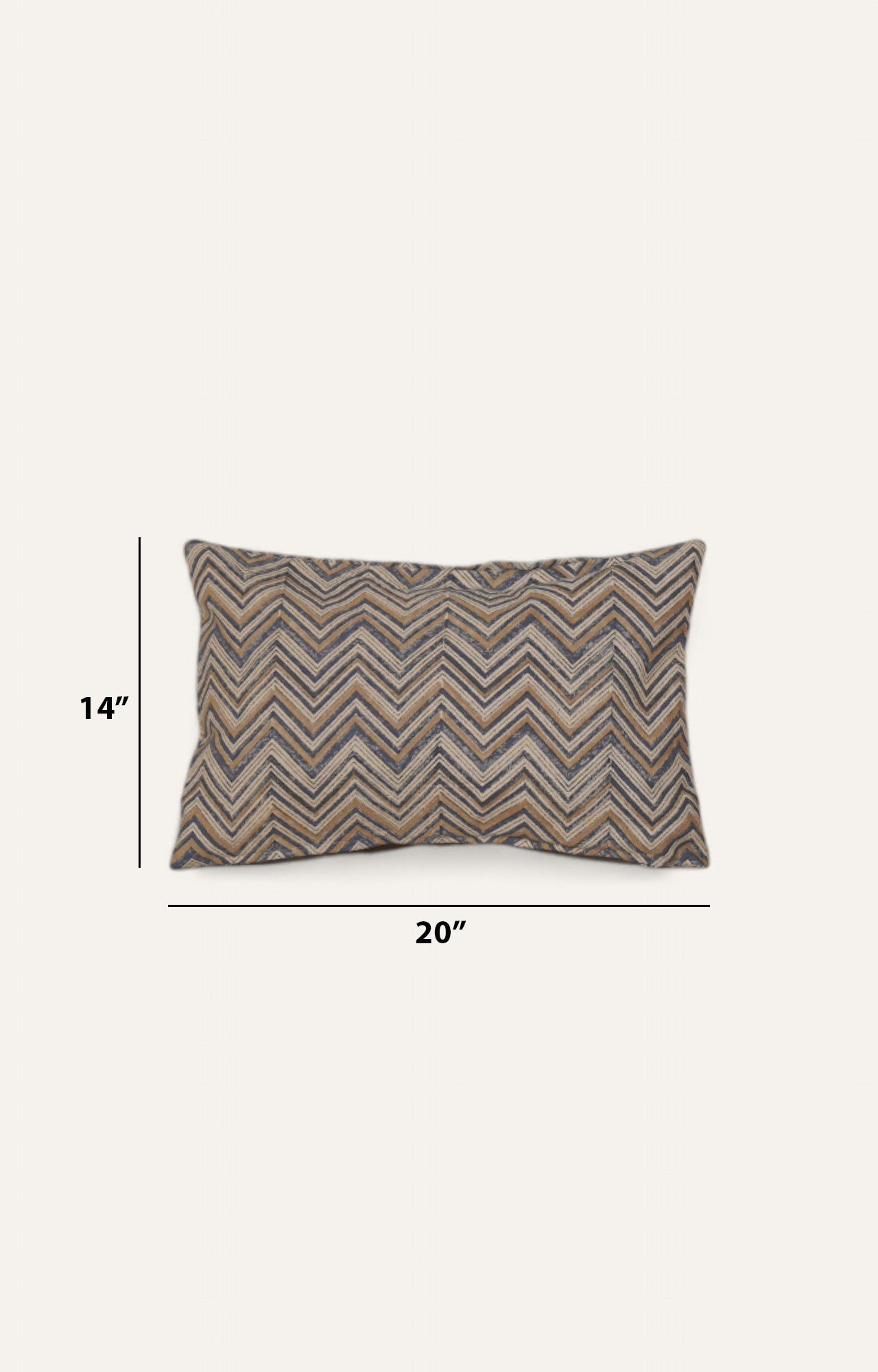 Zigzag Chevron Cotton Cushion Cover