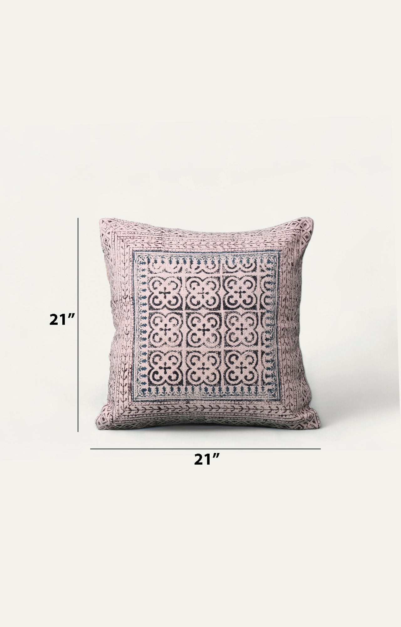 Sober Indian Print Cotton Cushion Cover