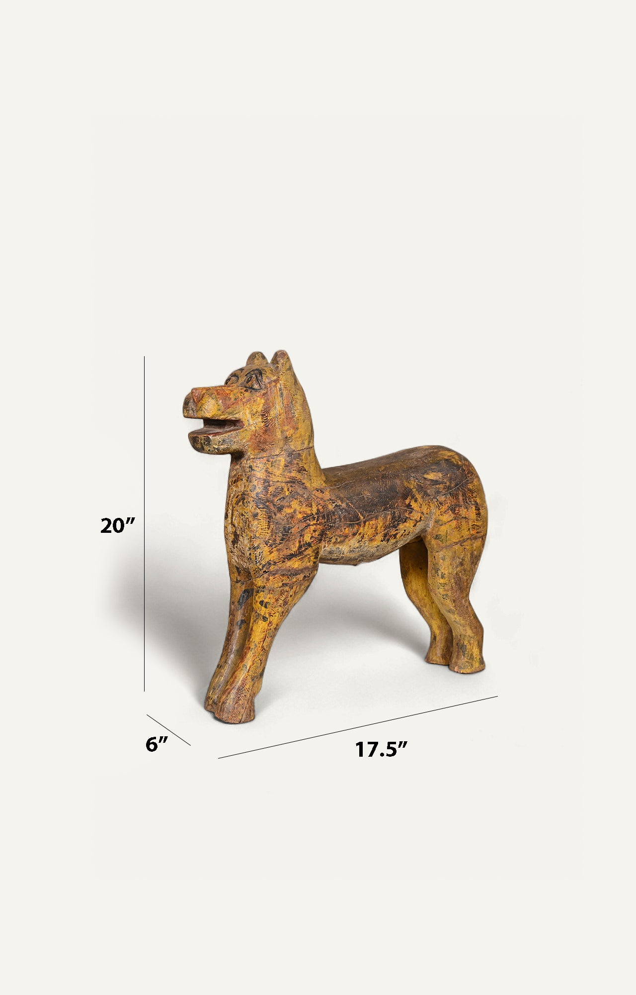 Guard of Bhairav Wooden Animal Figurine
