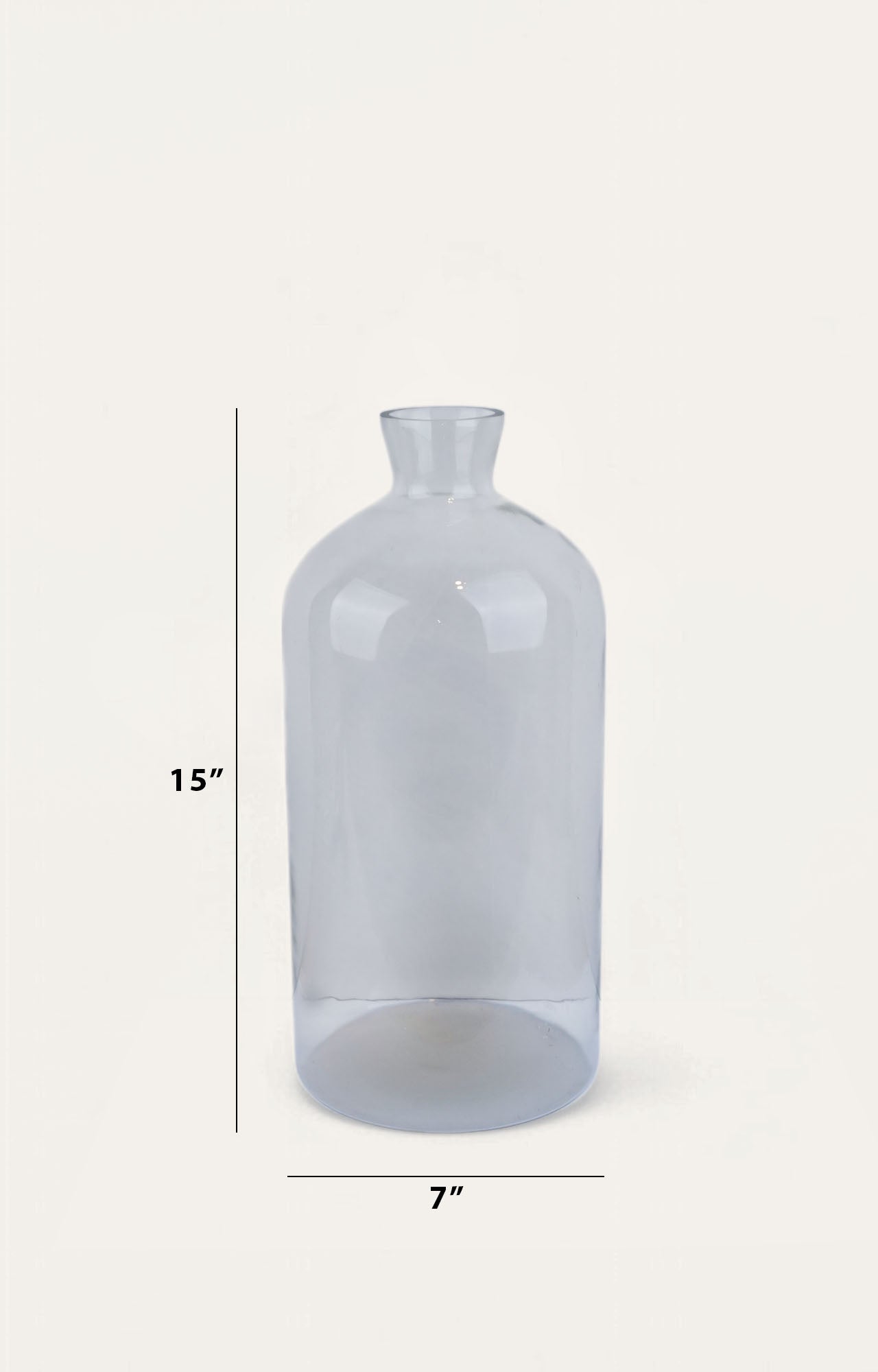 Eternity Glass Cylindrical Decorative Bottle/ Vase