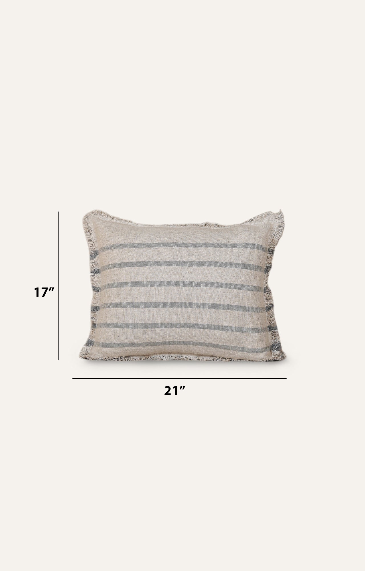 Indigo Wave Linen Cushion Cover