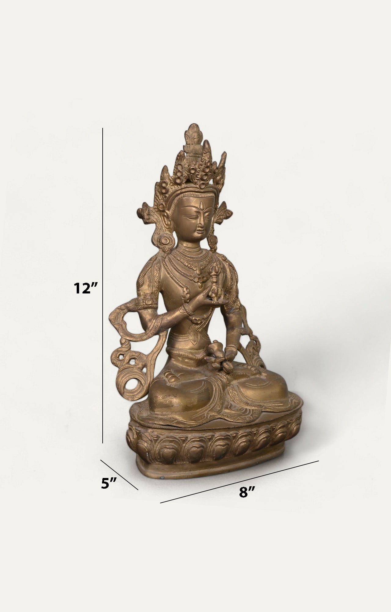 Vajrasatva Brass Statue