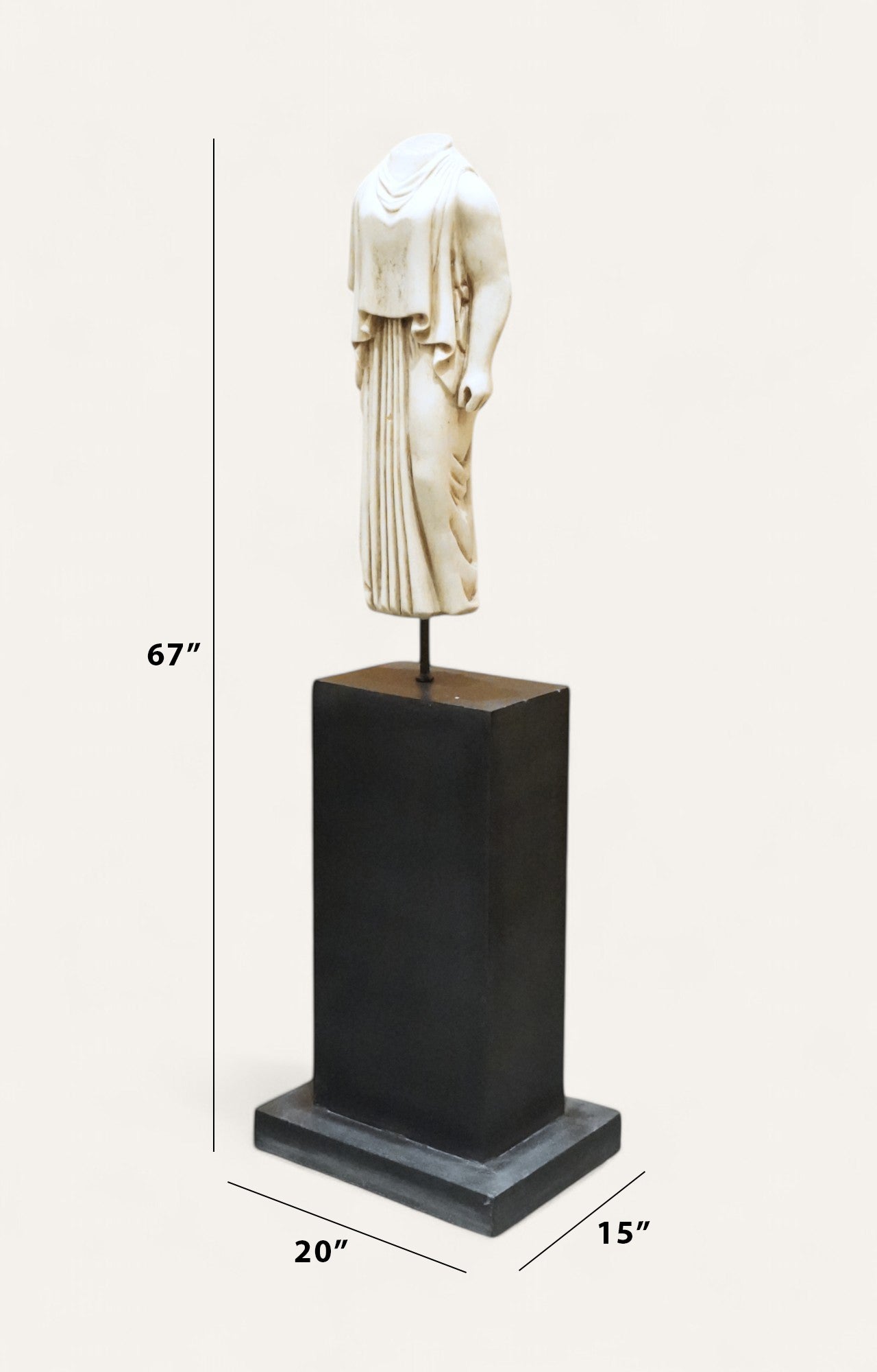 Female Peplos Statue in Greek Style