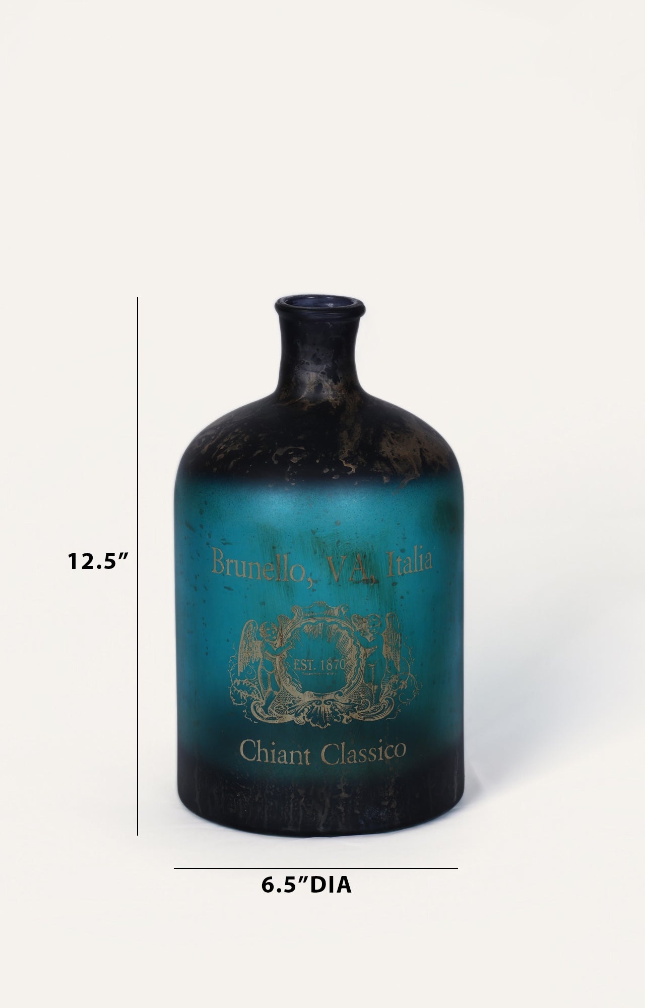 Chianti Classico Colored Glass Vase/Glass bottle