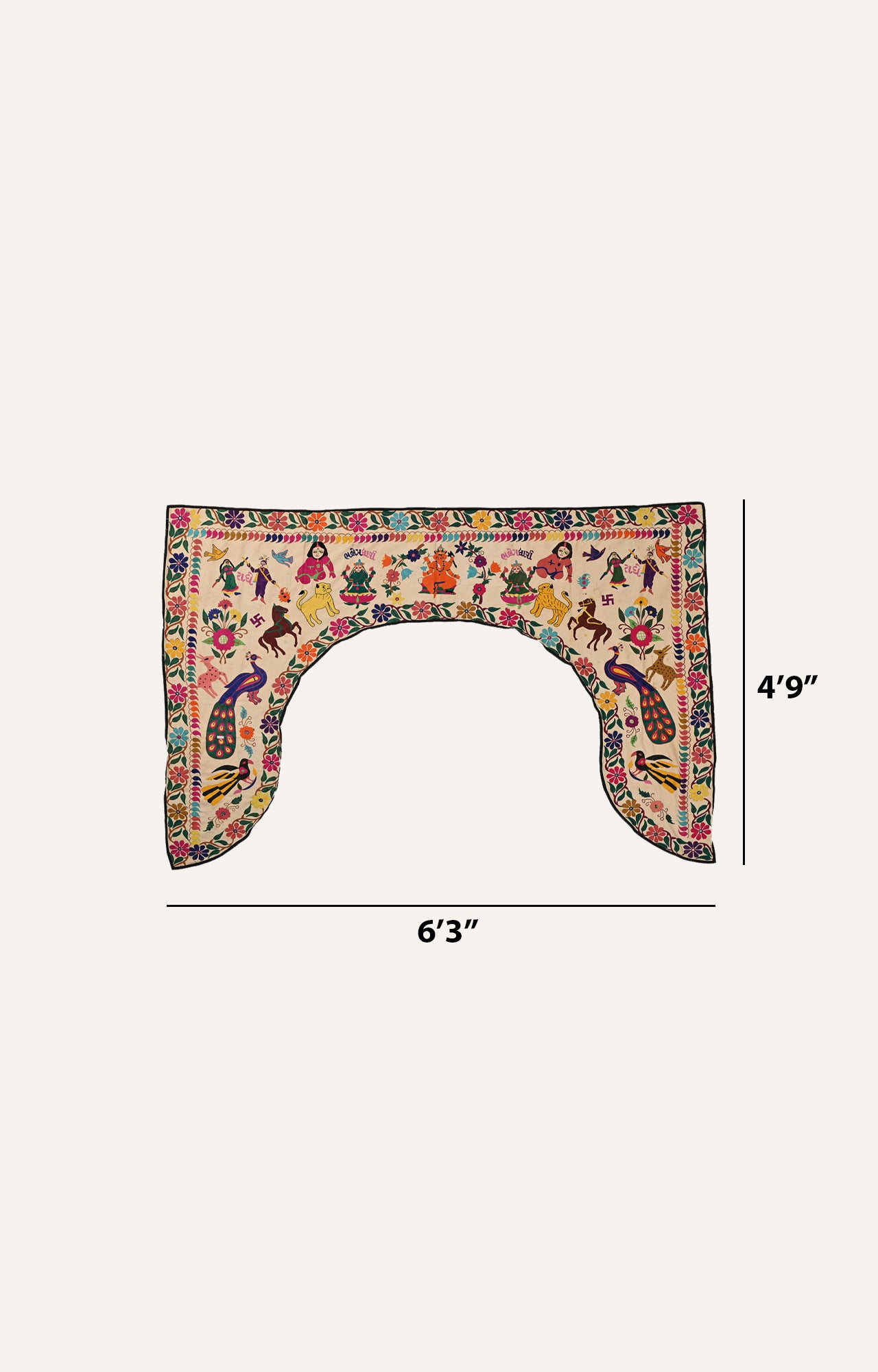 A Story in Stitches  Kutch Embroidery Cotton Wall Textile