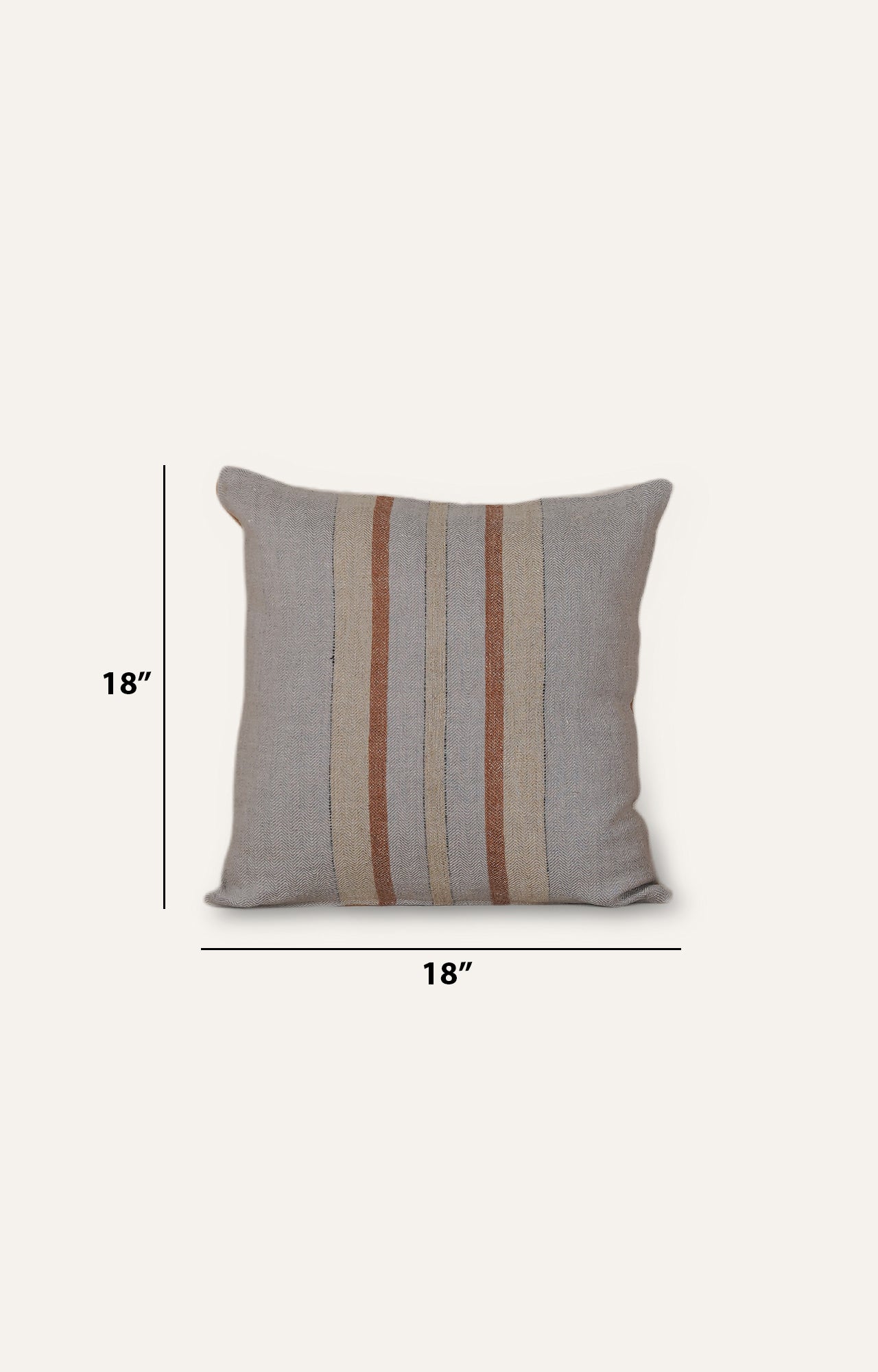 Refined Rust: Cotton Cushion Cover