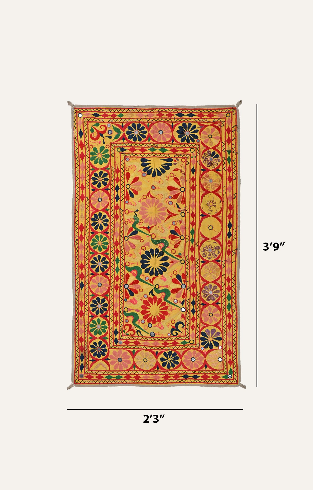 Elephant motifs Handcrafted Wall tapestry